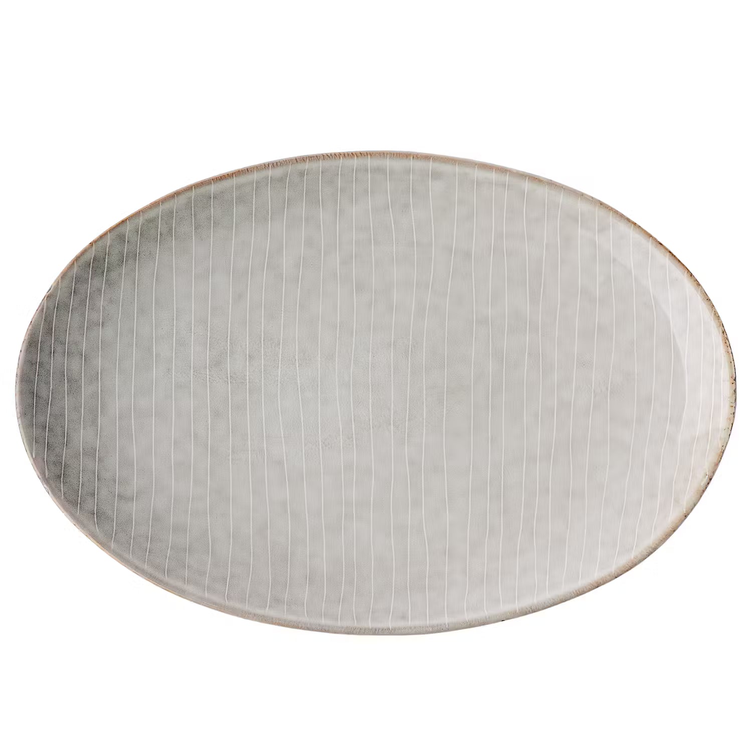 HENLEY Dinnerteller 4er-Set - Steinzeug - Grau - 21 x 30 cm
