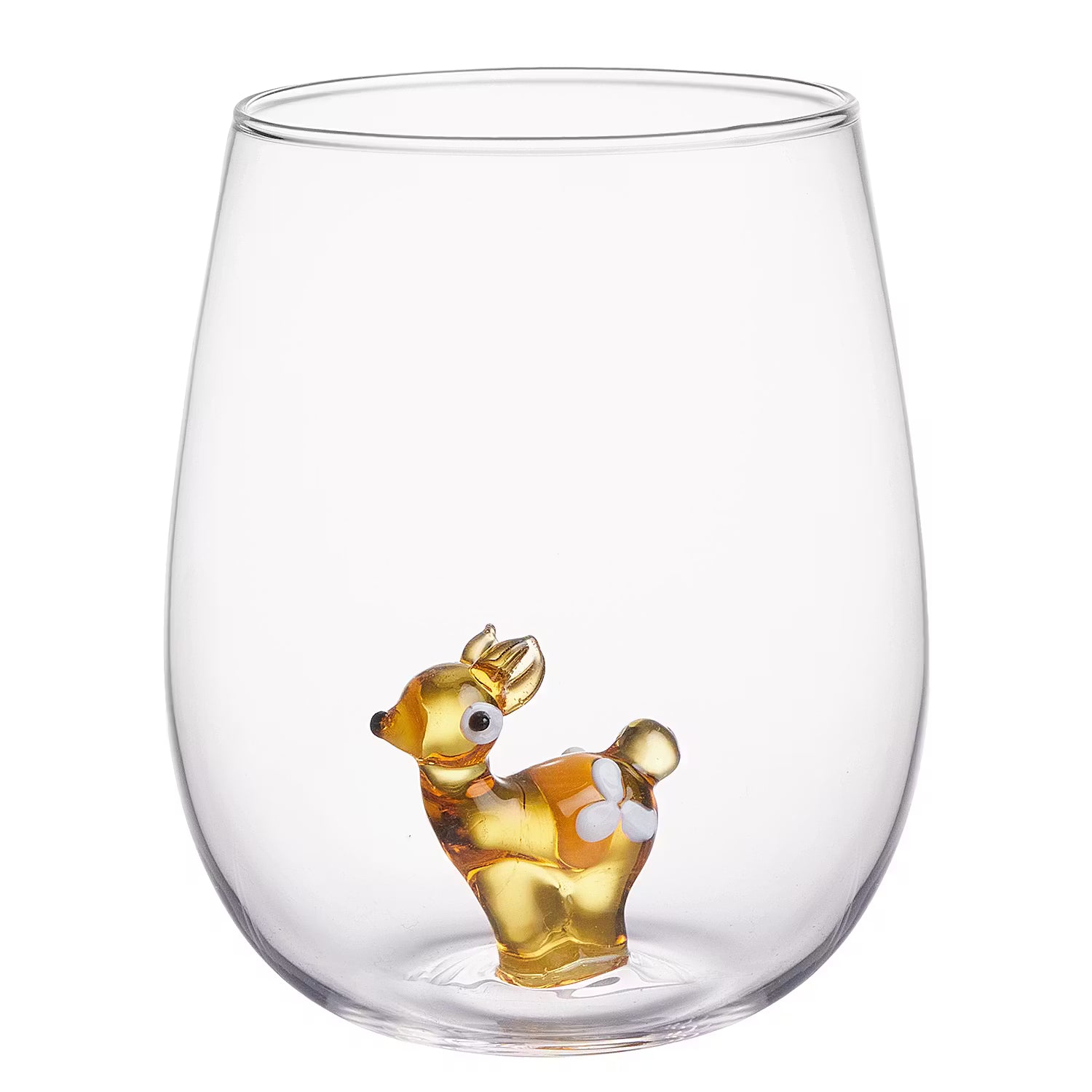 MERRY & JOY Trinkglas Reh