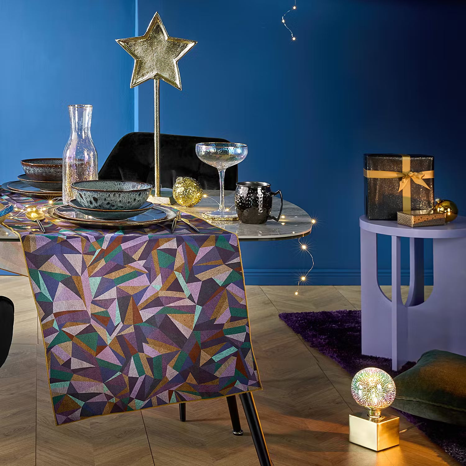 ASTRO Beistelltisch - MDF - Pastelllila