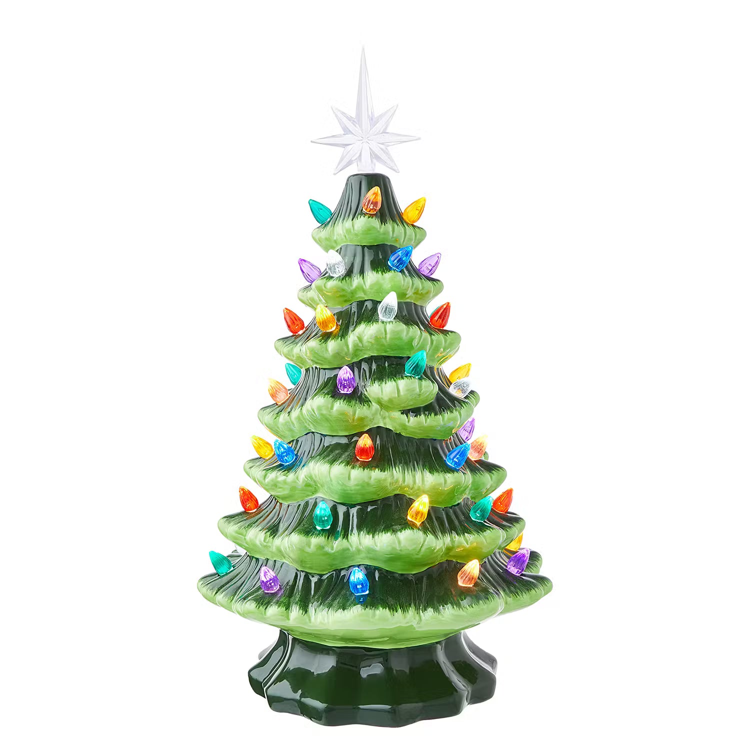 X-MAS LED Deko-Tanne - Dolomit  / Kunststoff - Grün