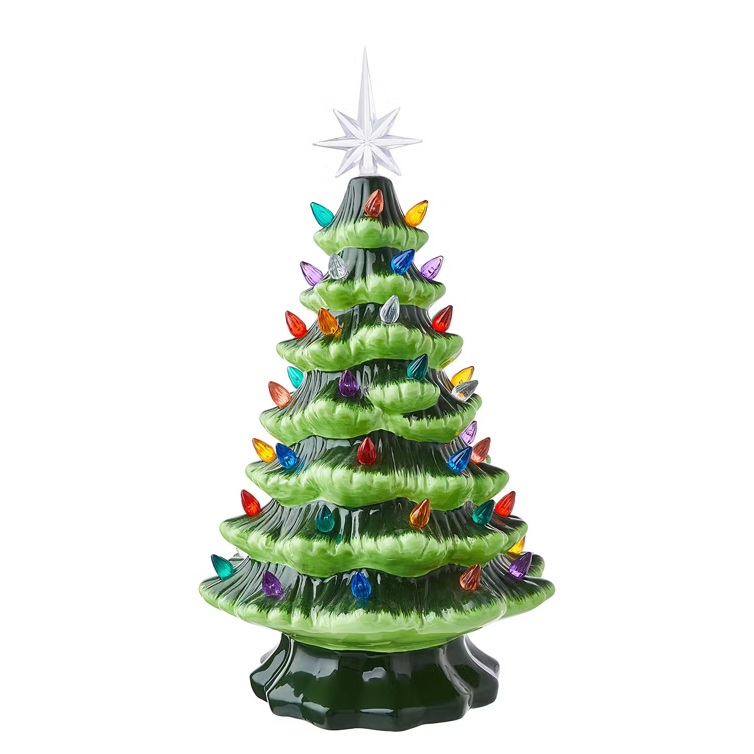 X-MAS LED Deko-Tanne - Dolomit  / Kunststoff - Grün