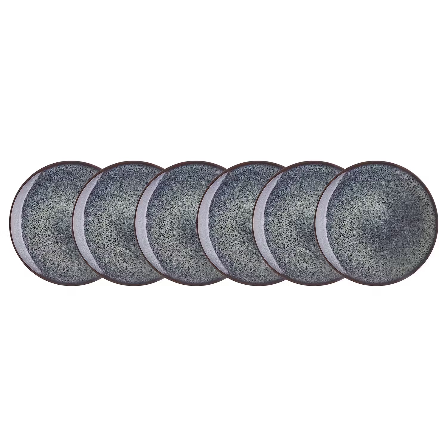 COSMOS Teller 6er-Set - Steinzeug - Blau - Durchmesser: 22 cm