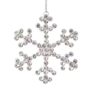 Schneeflocke HANG ON - Glas / Eisen - Silber