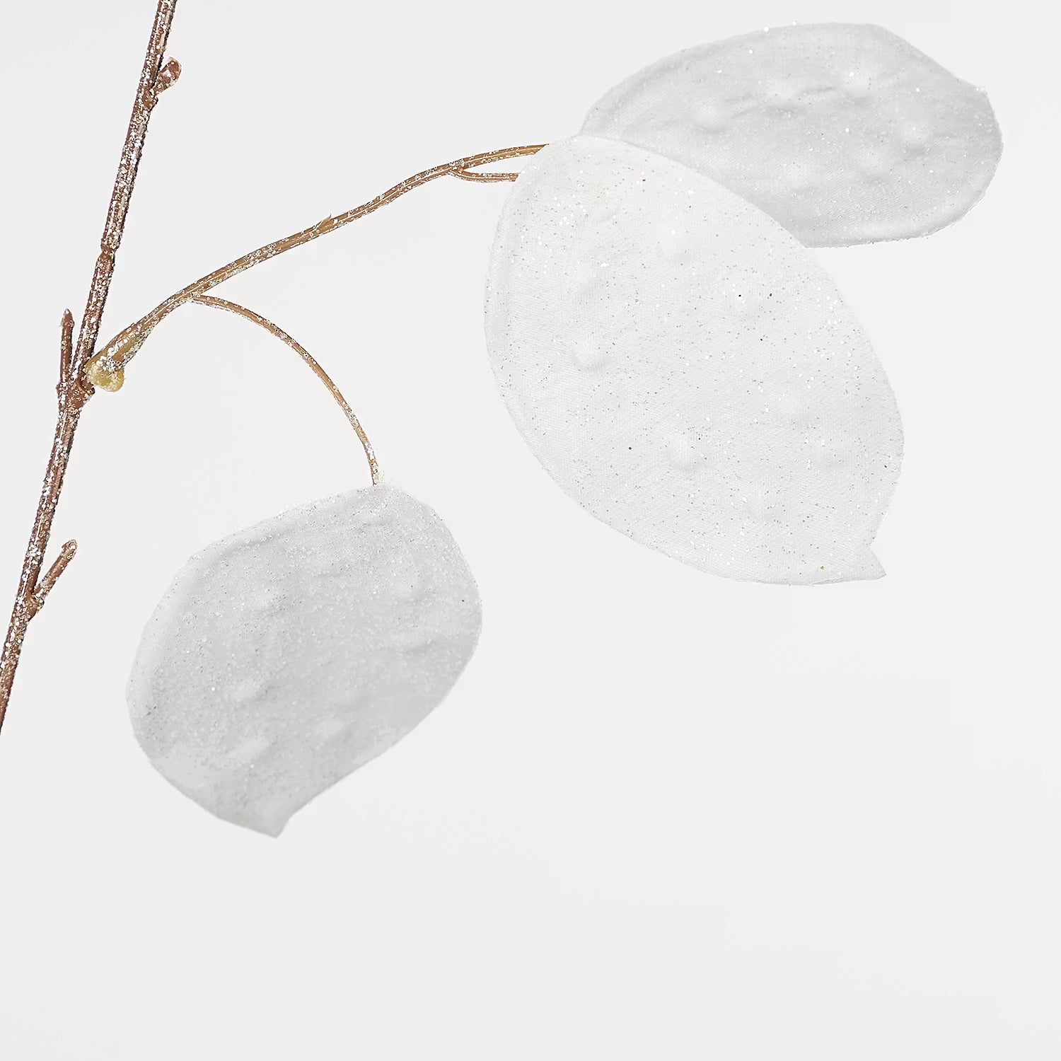 FLORISTA Silberblatt Glitzer - Polyethylen - Weiß