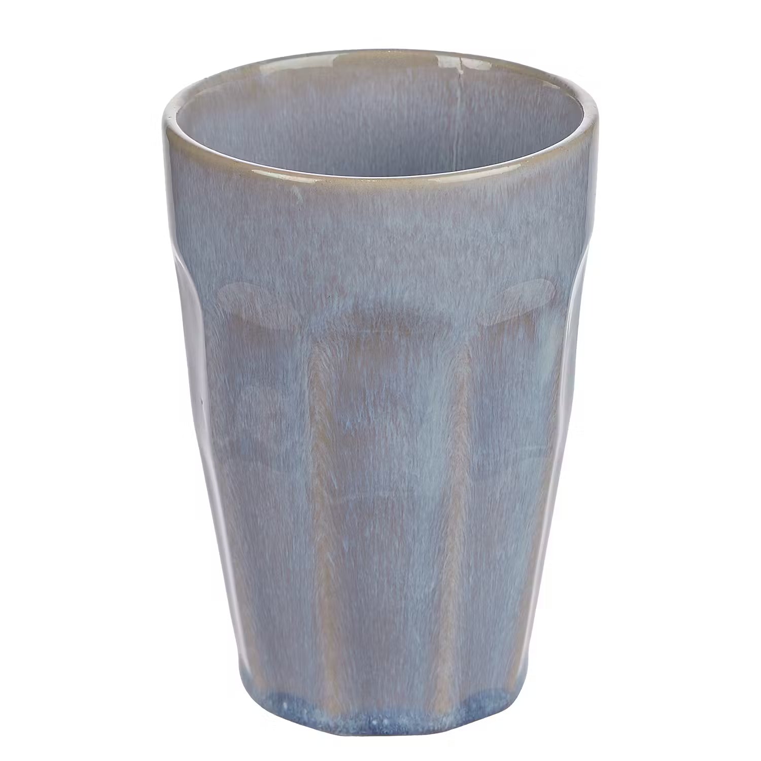 BERGAMO Latte Macchiato Tasse 6er-Set - Steinzeug - Hellblau