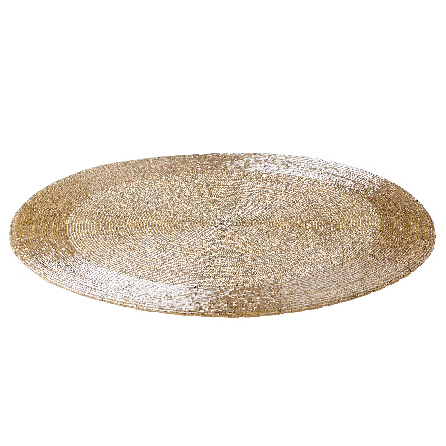 SHINE ON Platzset 6er-Set - Glasperlen / Metalldraht / Polyester - Kupfer