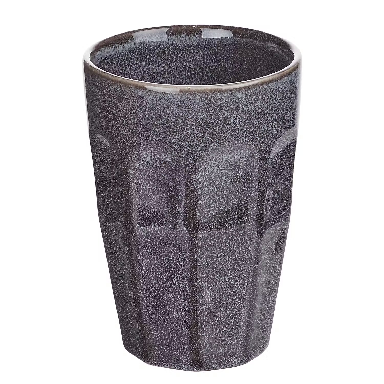 BERGAMO Latte Macchiato Tasse 6er-Set - Steinzeug - Anthrazit