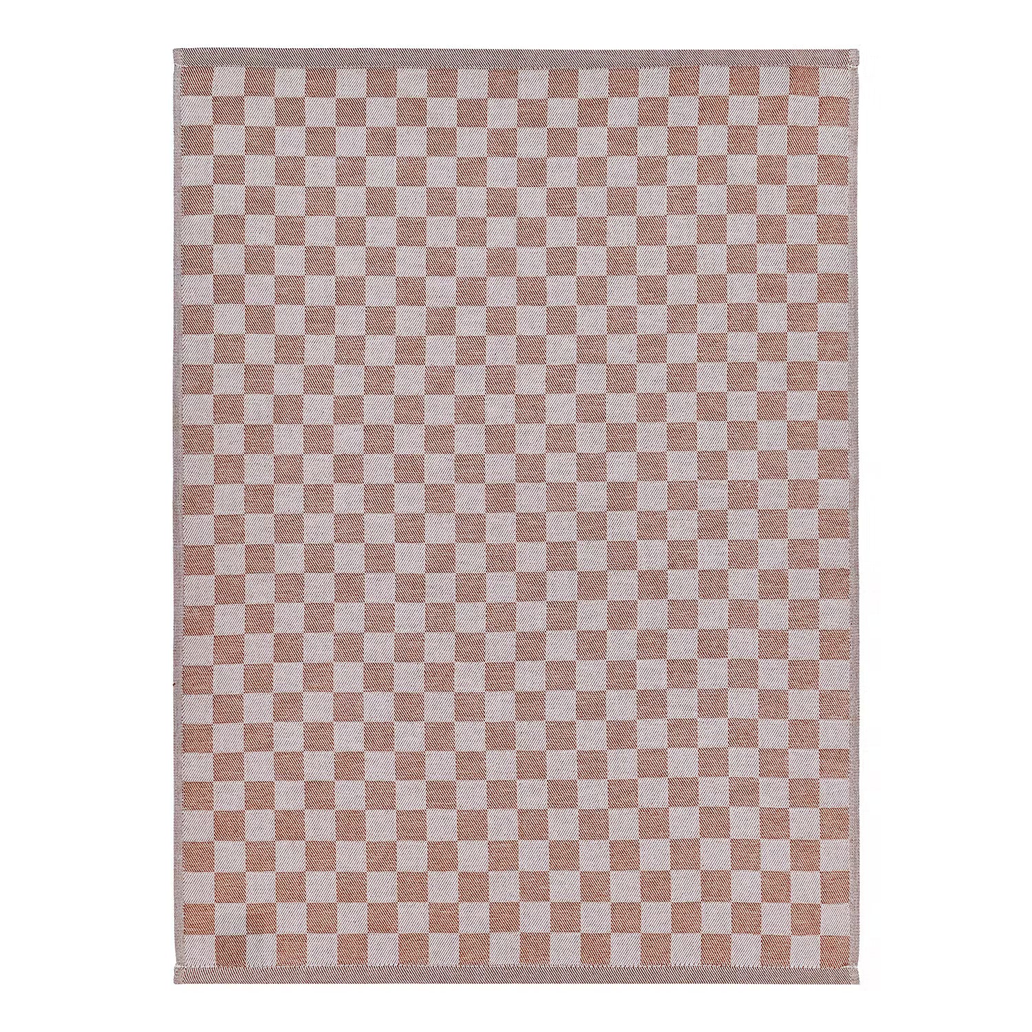 CHECKER STYLE Küchentuch 3er-Set - Baumwolle - Braun