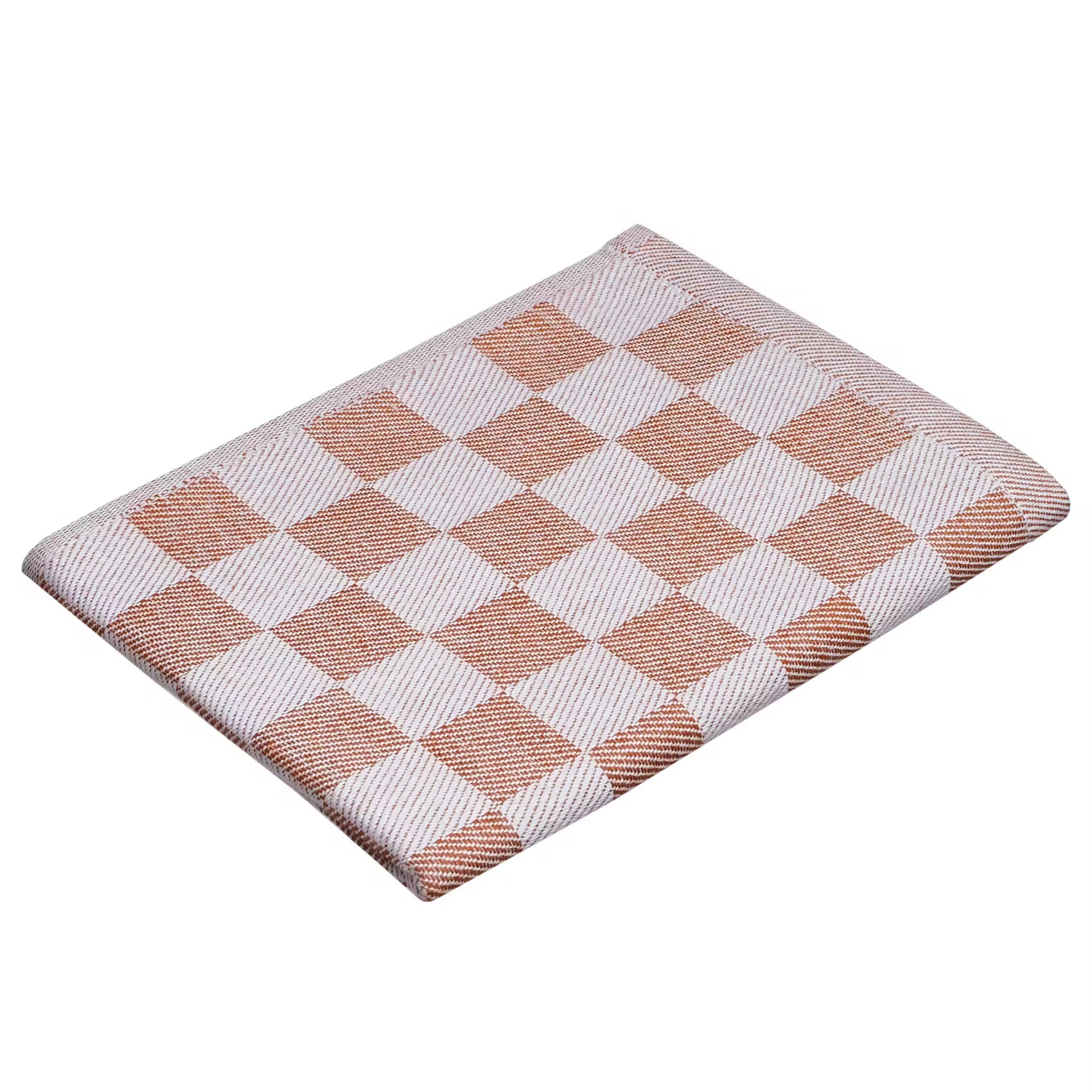 CHECKER STYLE Küchentuch 3er-Set - Baumwolle - Braun