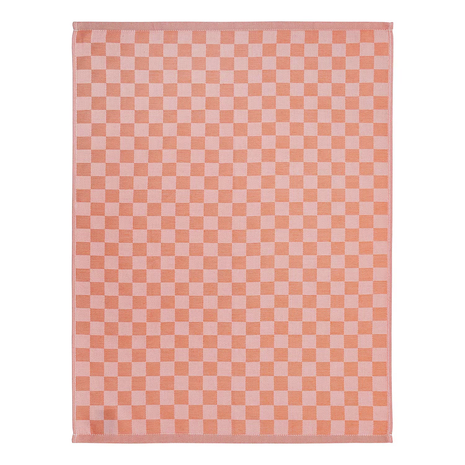 CHECKER STYLE Küchentuch 3er-Set - Baumwolle - Orange