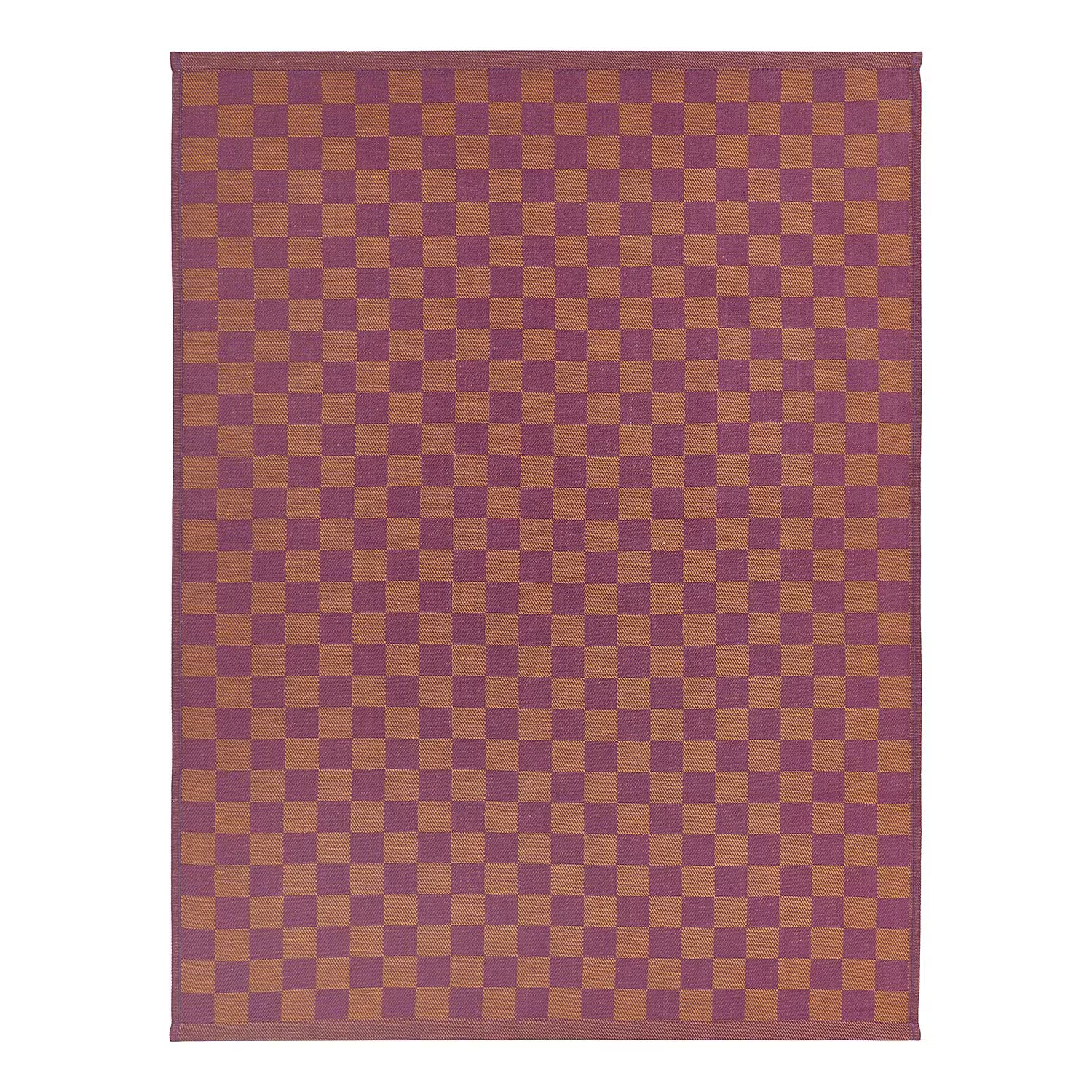 CHECKER STYLE Küchentuch 3er-Set - Baumwolle - Violett