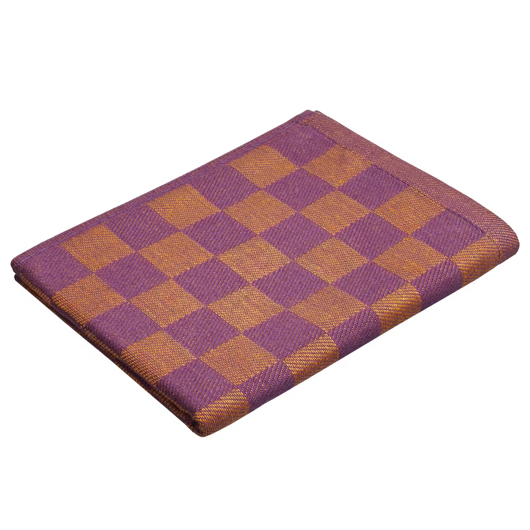 CHECKER STYLE Küchentuch 3er-Set - Baumwolle - Violett