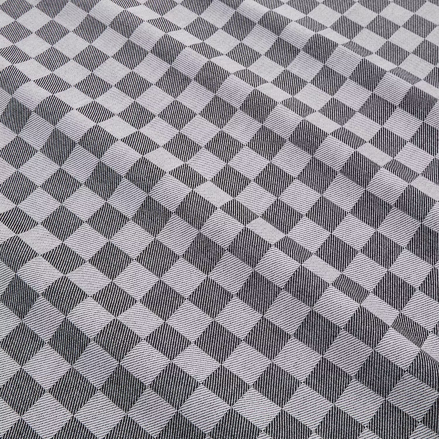 CHECKER STYLE Küchentuch 3er-Set - Baumwolle - Grau