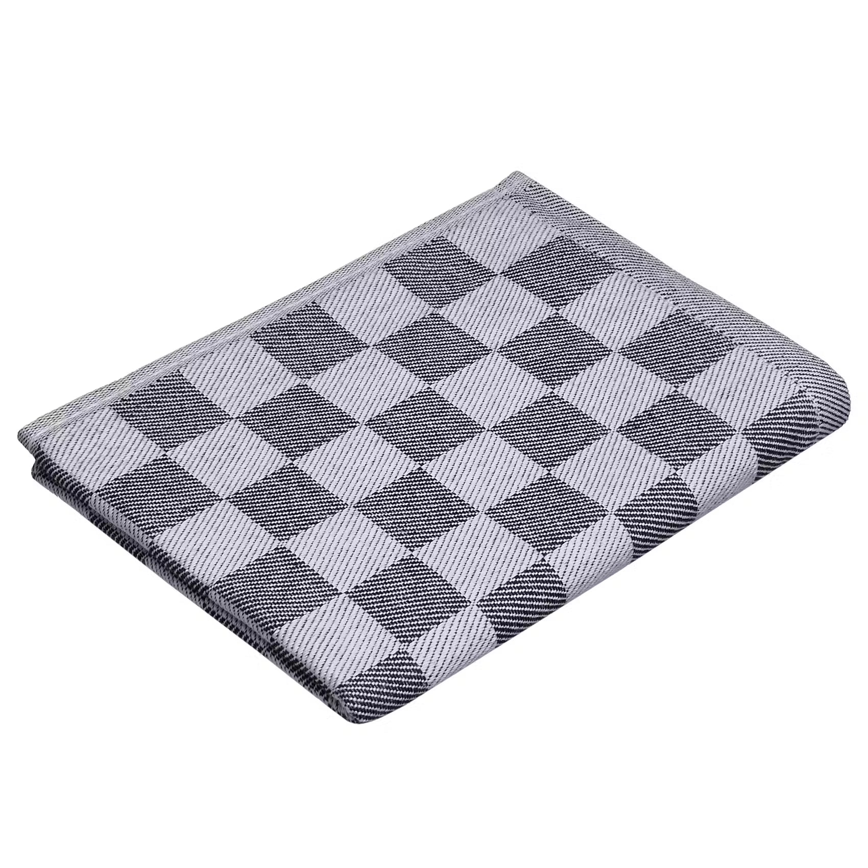 CHECKER STYLE Küchentuch 3er-Set - Baumwolle - Grau