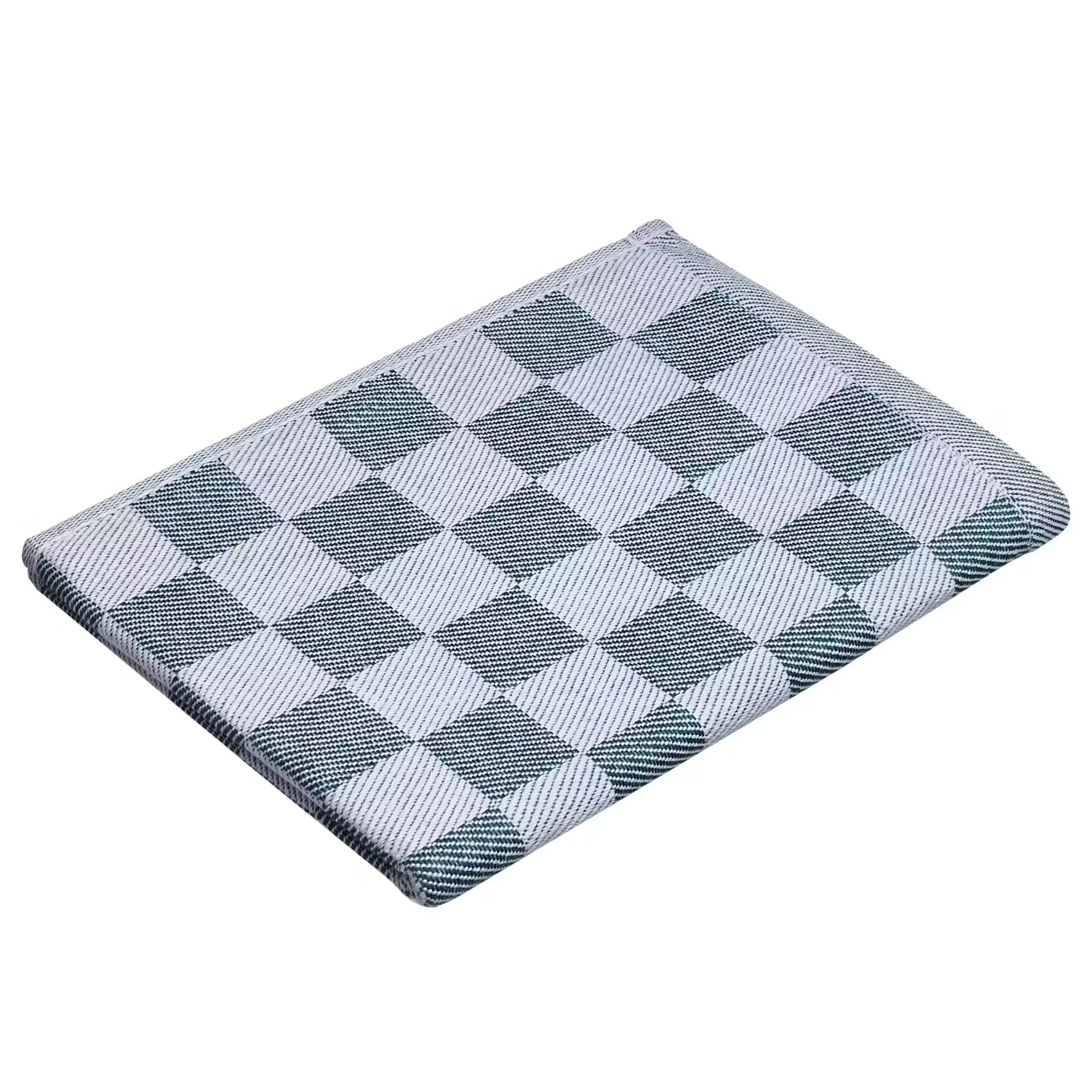 CHECKER STYLE Küchentuch 3er-Set - Baumwolle - Dunkelgrün