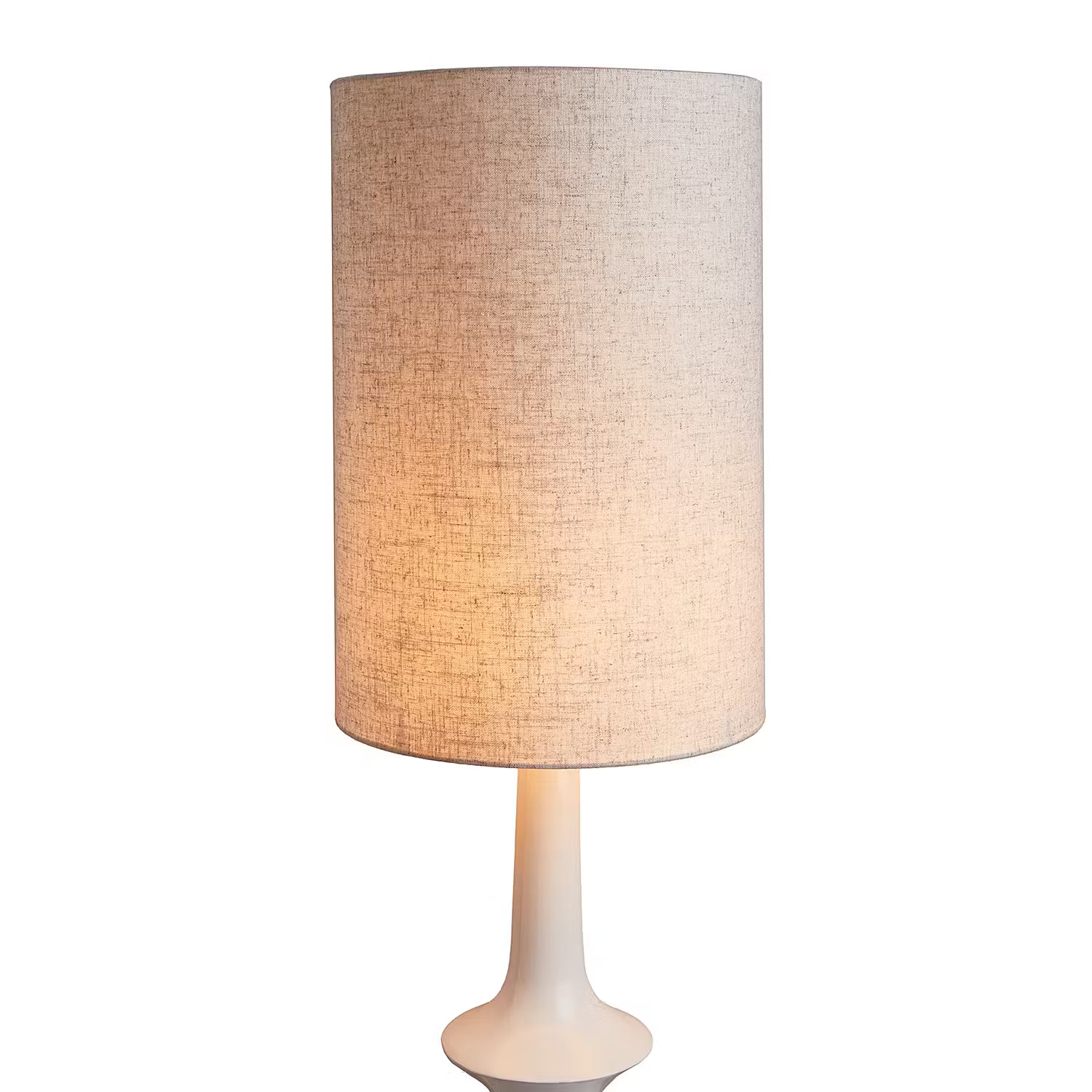 NUOVO Stehleuchte - Polyresin / Leinen - 1-flammig - Creme