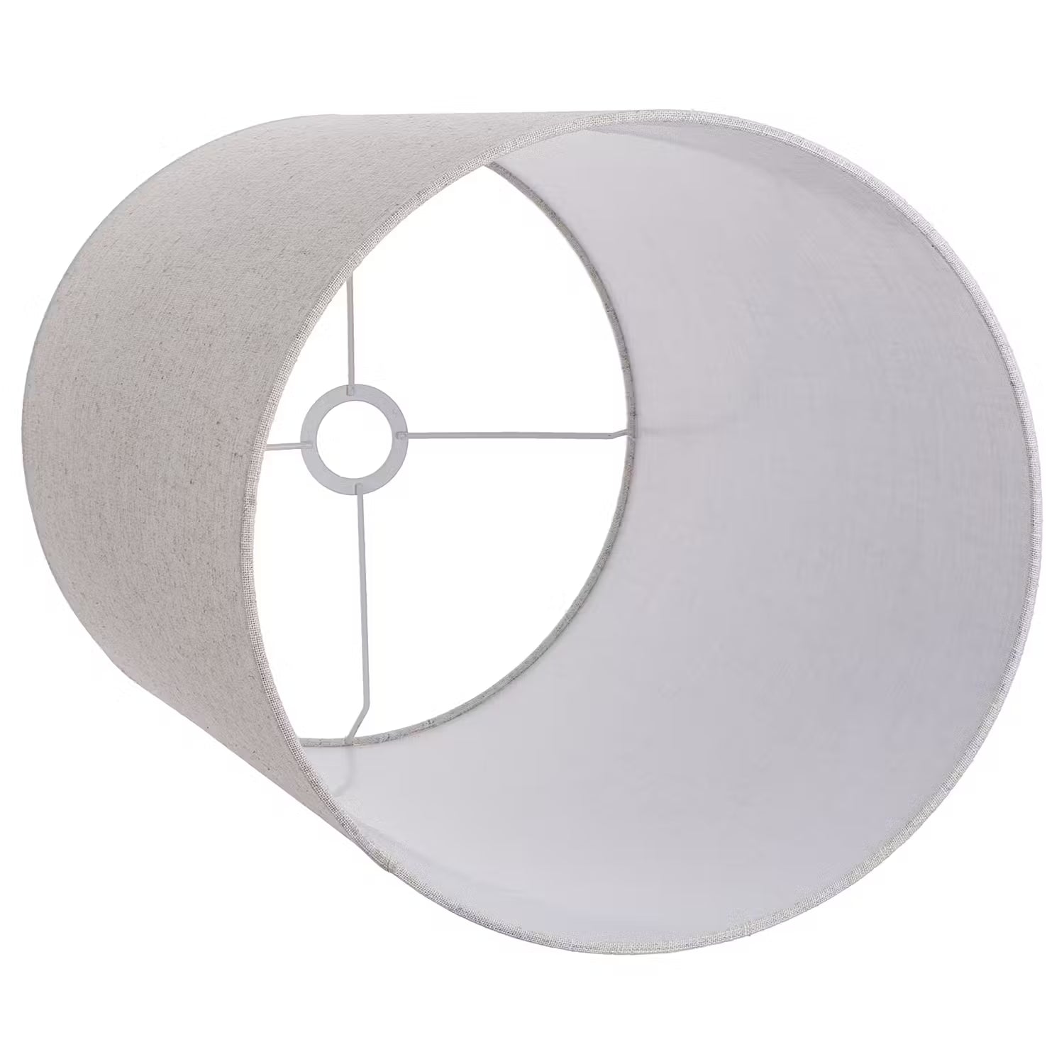 NUOVO Stehleuchte - Polyresin / Leinen - 1-flammig - Creme