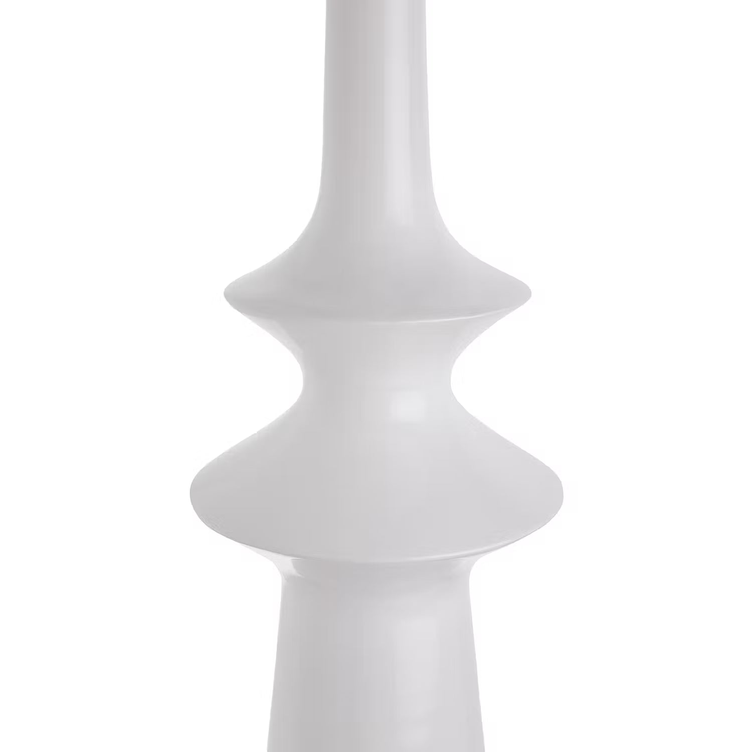 NUOVO Stehleuchte - Polyresin / Leinen - 1-flammig - Creme
