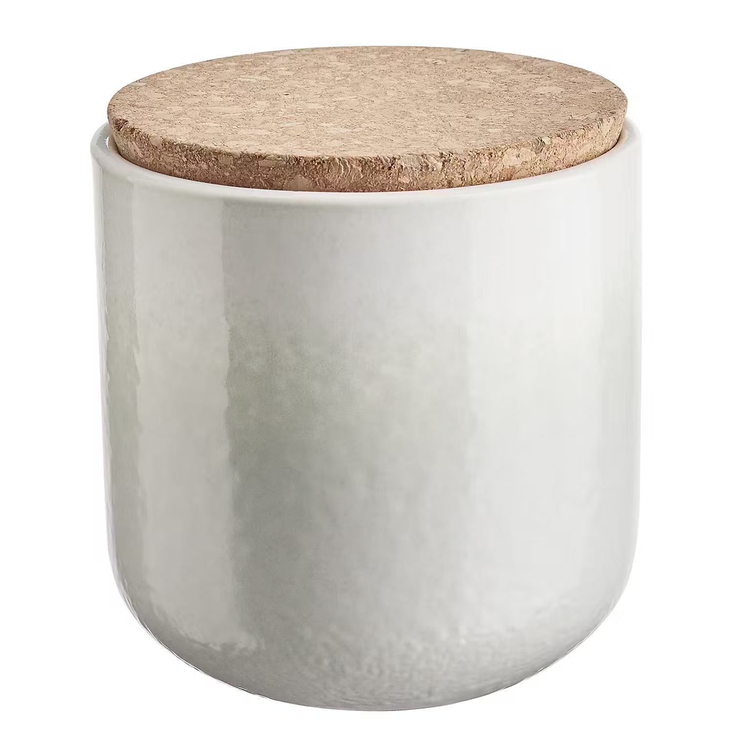 Duftkerze SCENTS OF HOME White Linen - Sojawachs / Keramik / Kork - Beige
