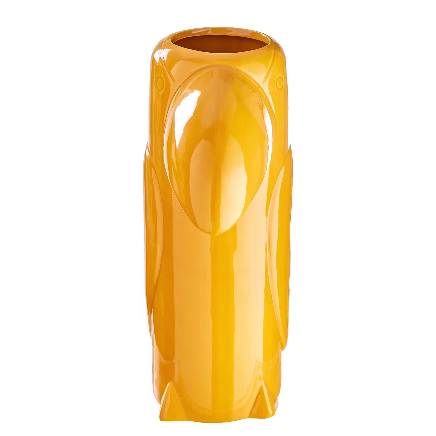 TUKI Vase Tukan - Steinzeug - Gelb