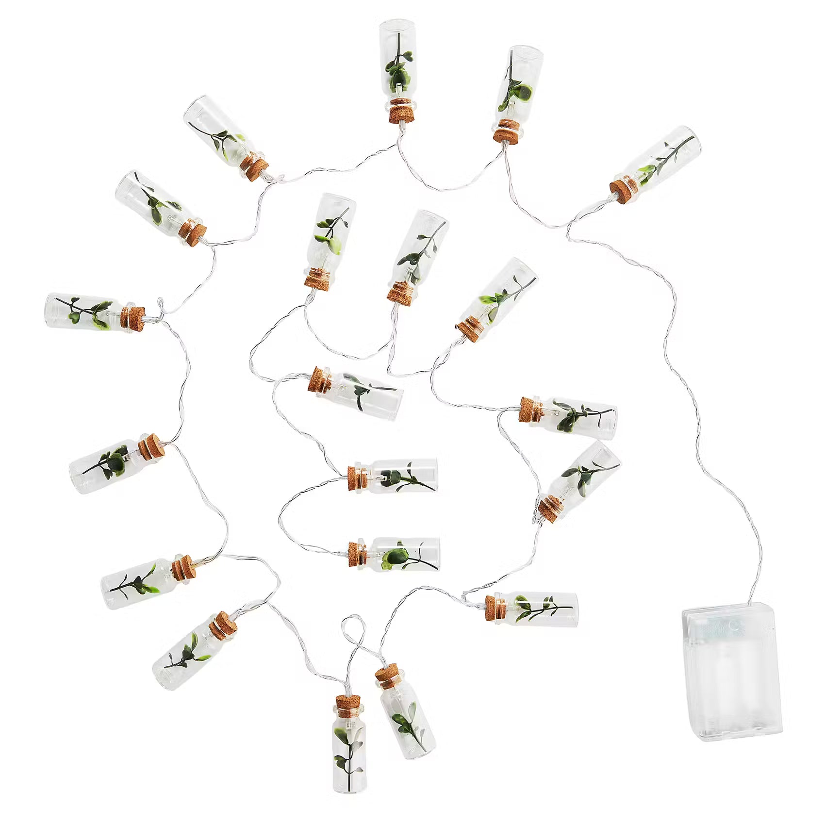 URBAN JUNGLE LED-Lichterkette Einmachgläser - Glas, PVC, Kupfer - Transparent