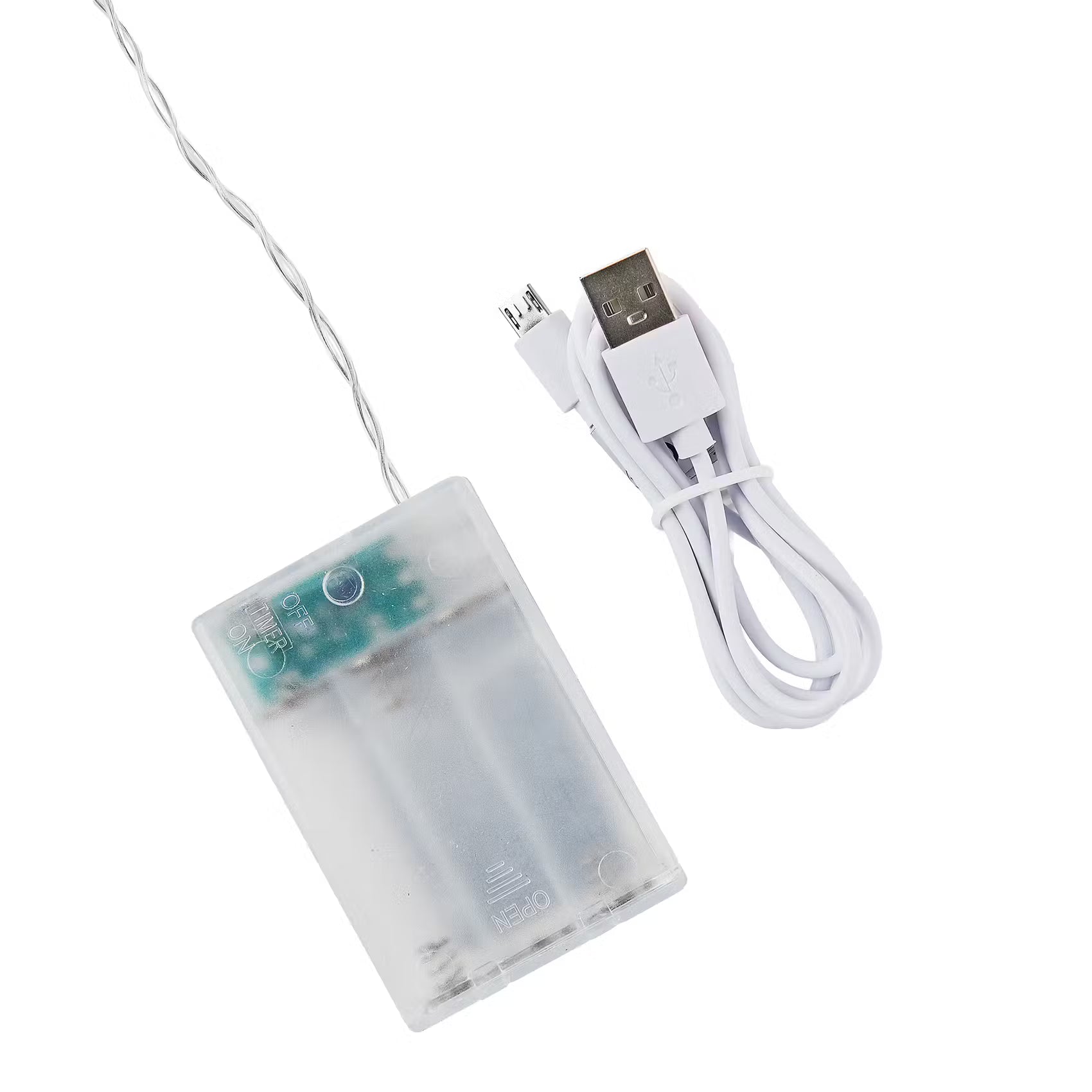 URBAN JUNGLE LED-Lichterkette Einmachgläser - Glas, PVC, Kupfer - Transparent
