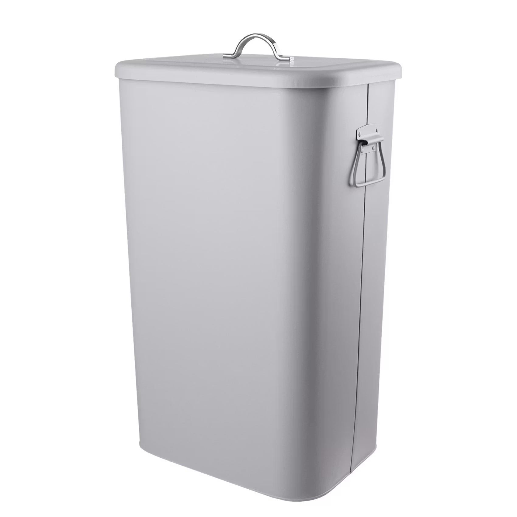 BINSTER Mülleimer - Blech - Grau - Grau