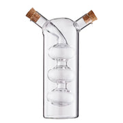 2-IN-1 Öl- & Essigflasche - Glas/Kork - Transparent