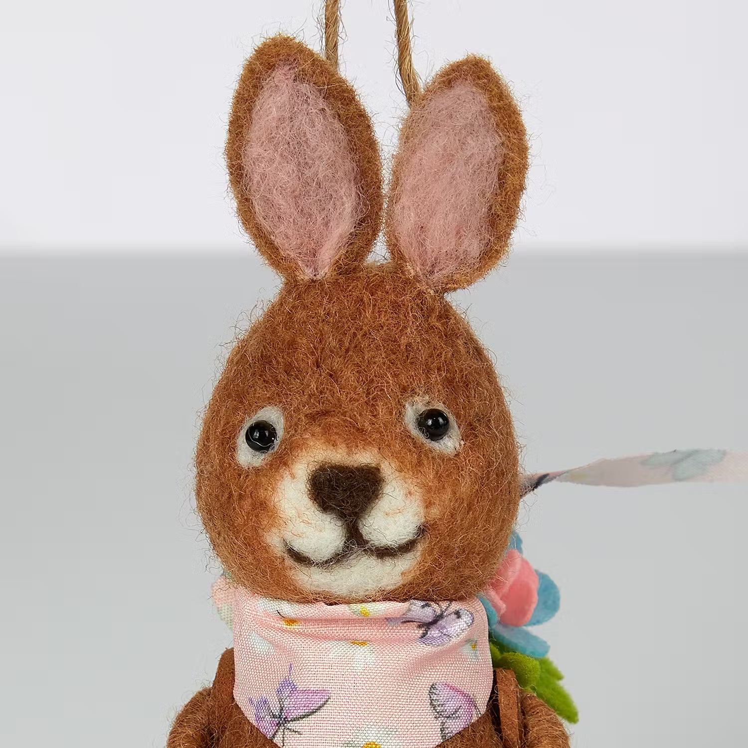 Anhänger FUNKY FRIENDS Häschen Rucksack - Filz - Braun