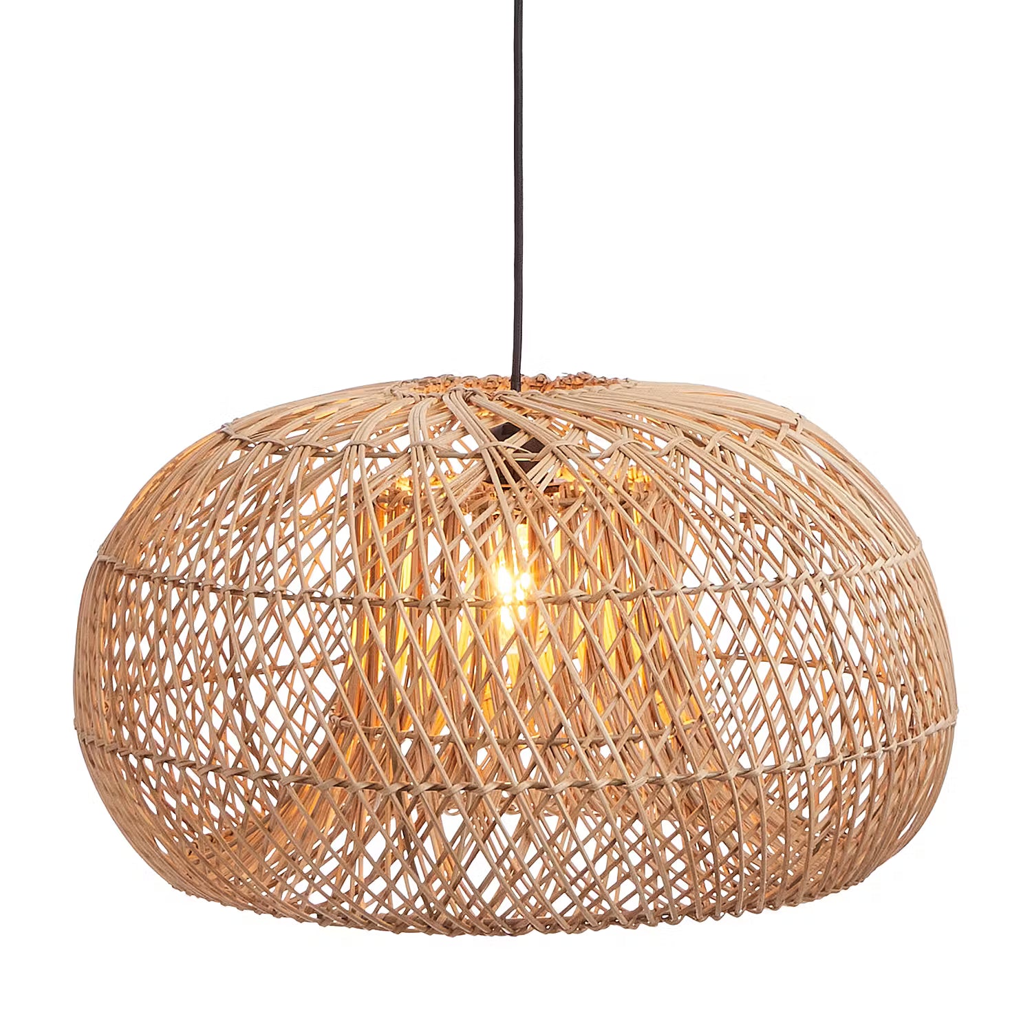 CALAMUS Hängeleuchte - Rattan - 1-flammig