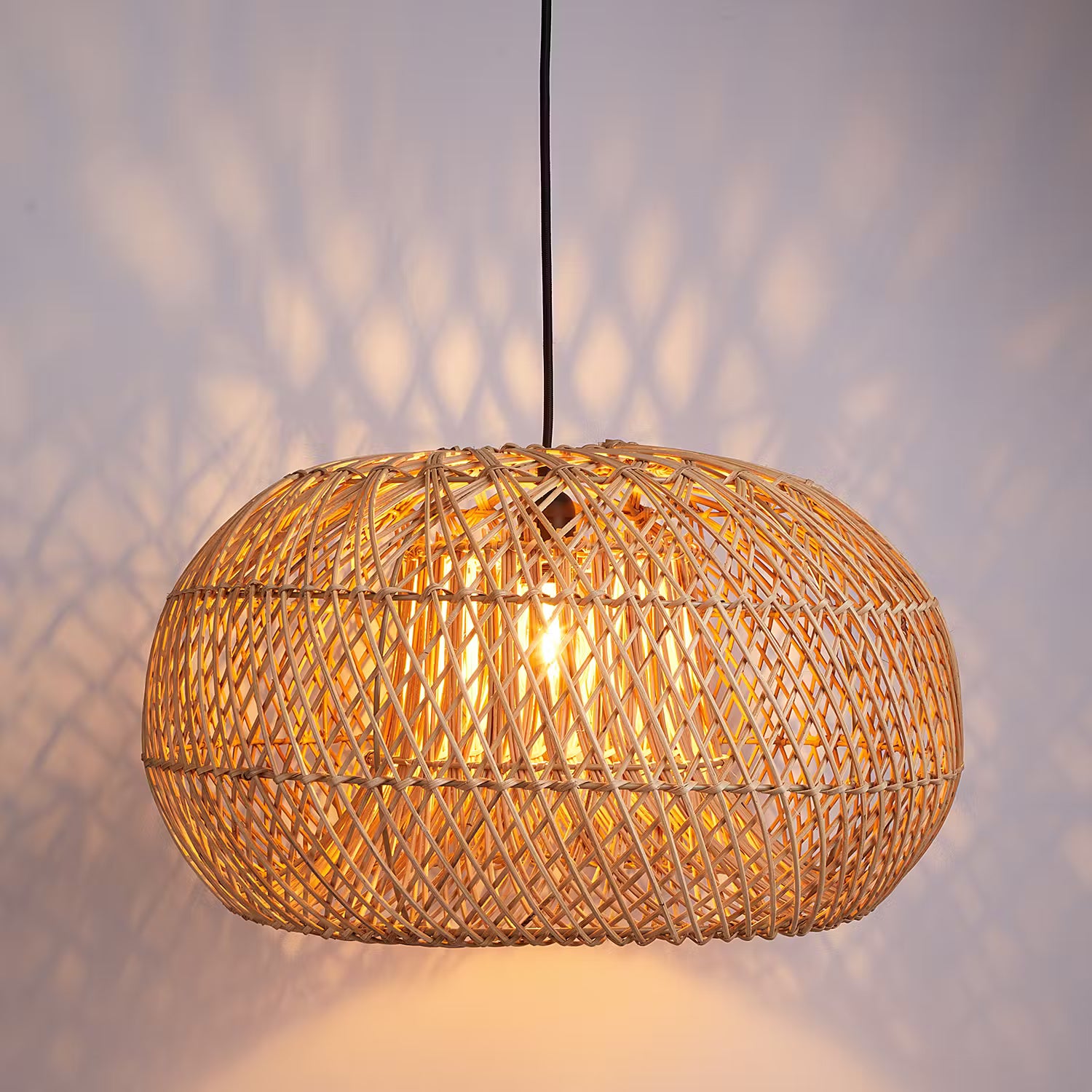 CALAMUS Hängeleuchte - Rattan - 1-flammig