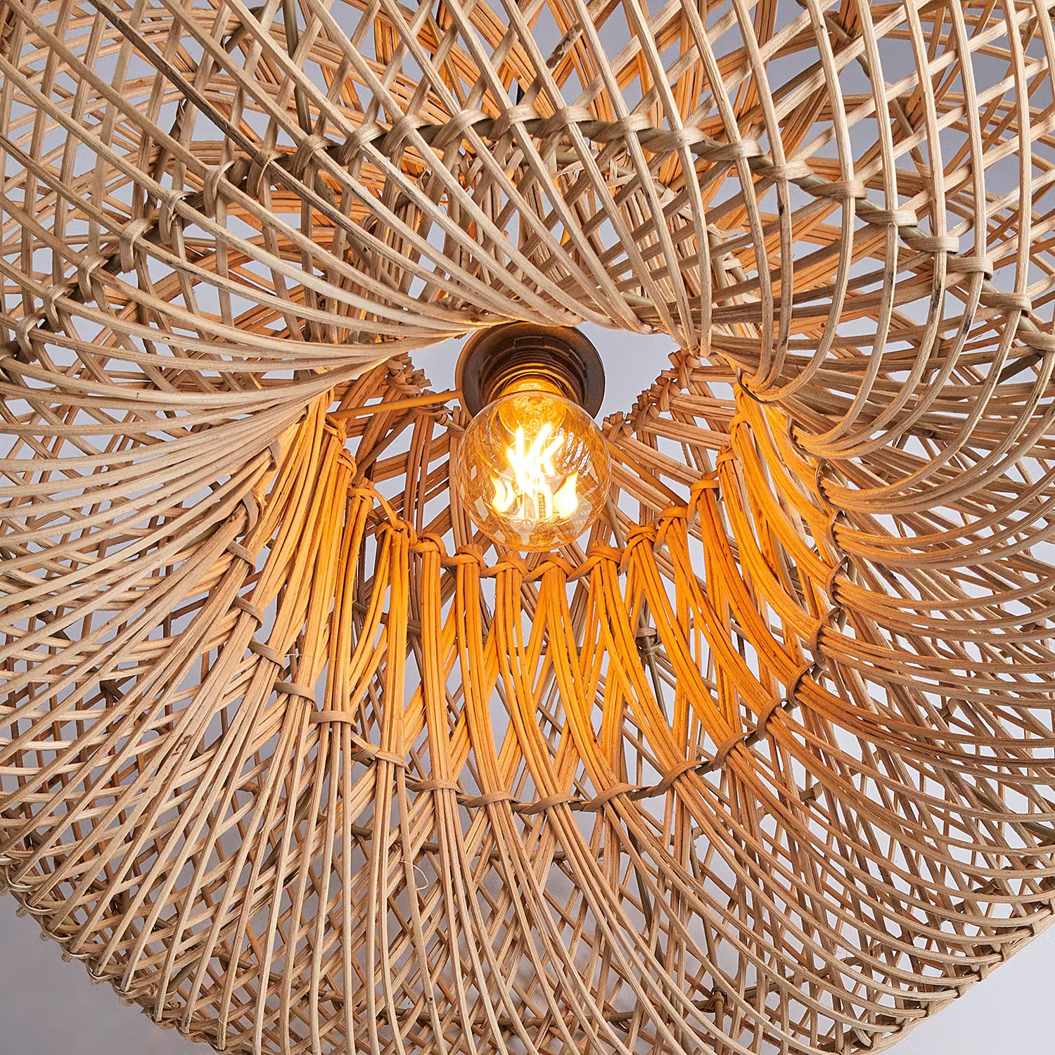 CALAMUS Hängeleuchte - Rattan - 1-flammig