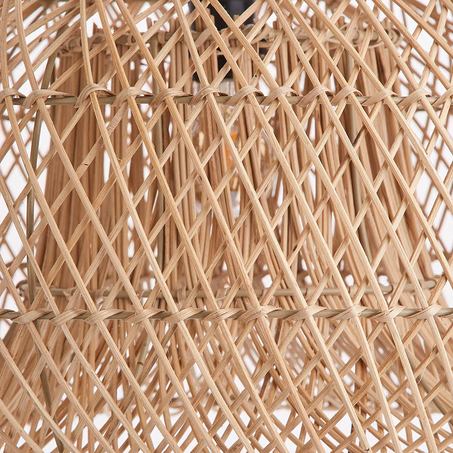 CALAMUS Hängeleuchte - Rattan - 1-flammig