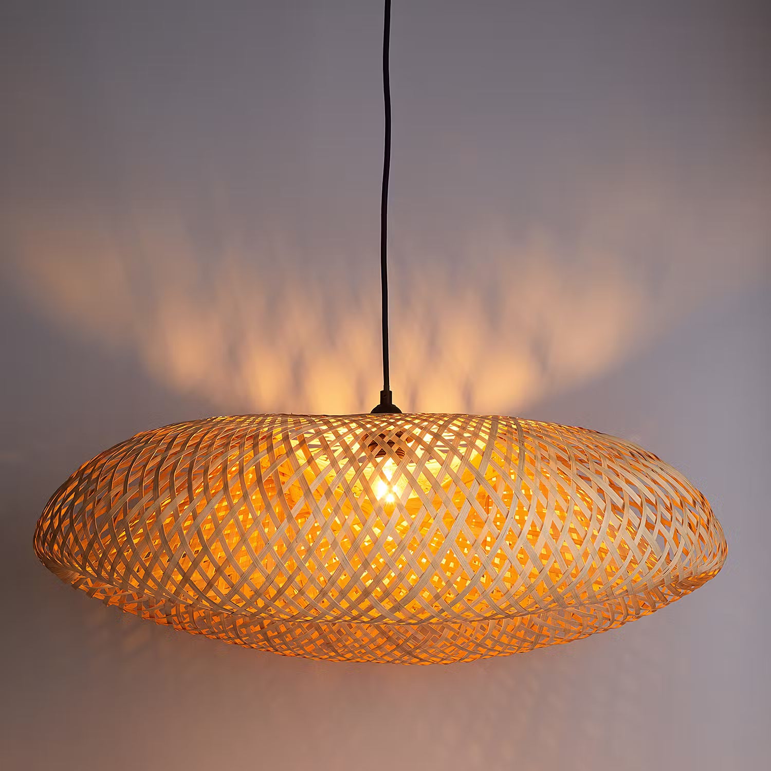 Hängeleuchte MISAKI - Bambus - 1-flammig - 75 x 30 cm
