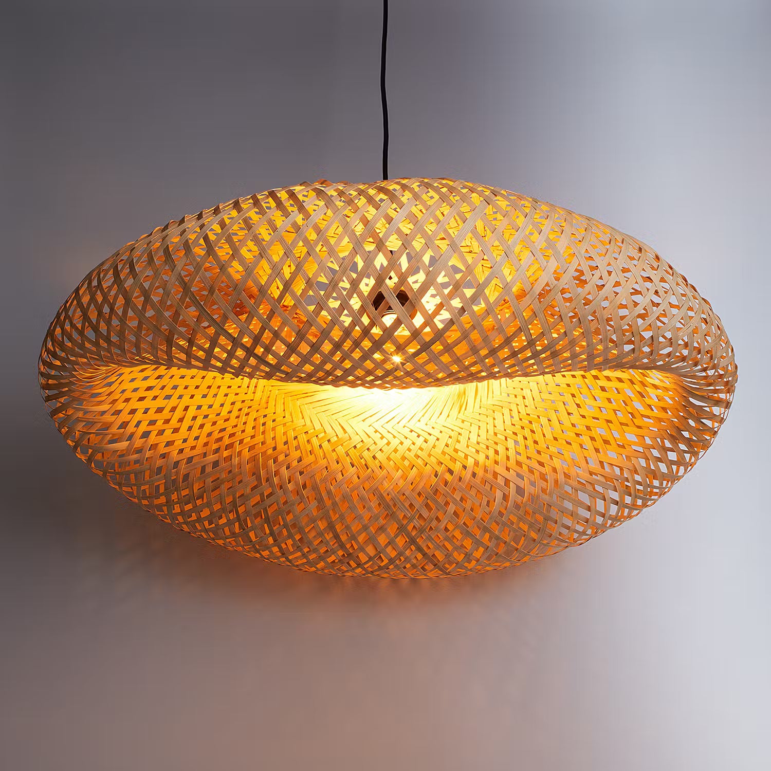 Hängeleuchte MISAKI - Bambus - 1-flammig - 75 x 30 cm
