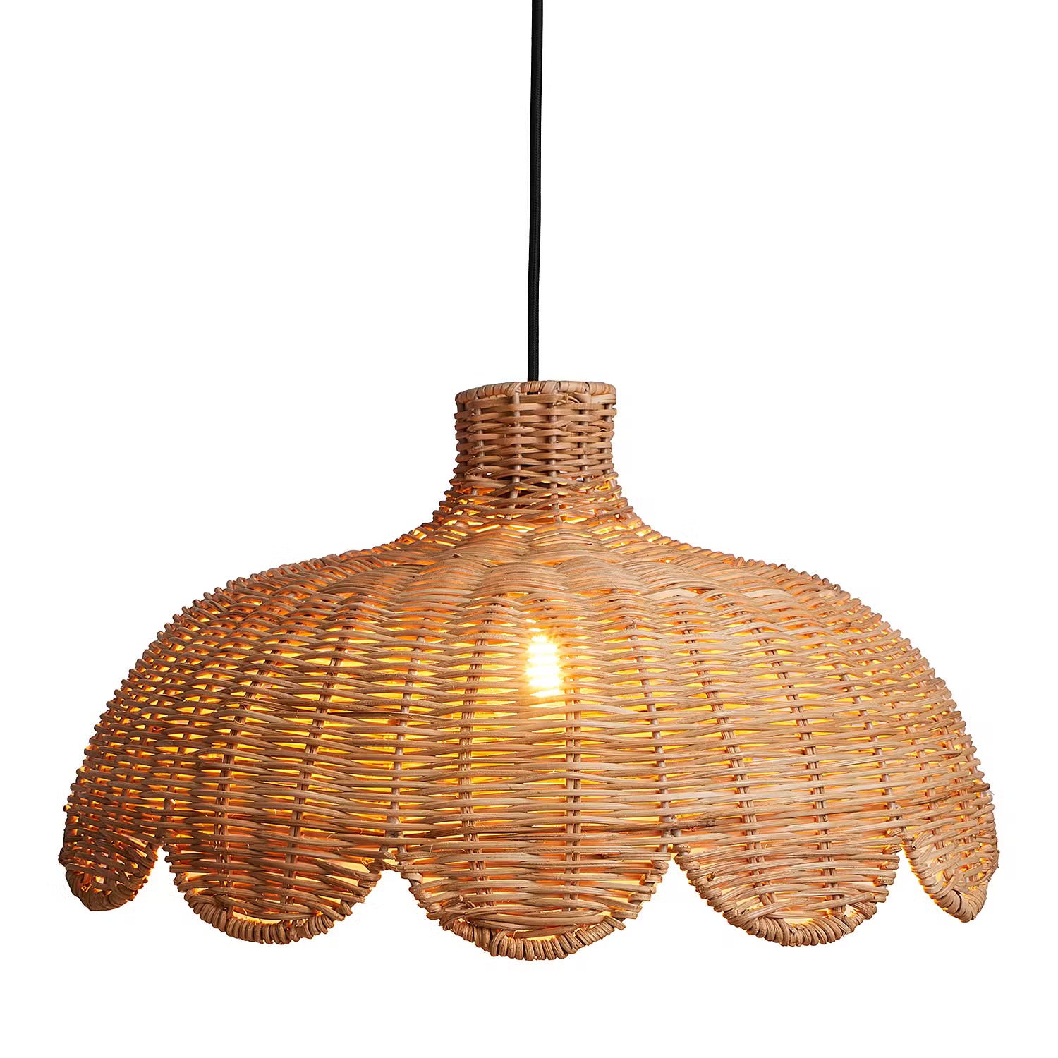 BLOMMA Hängeleuchte - Rattan - 1-flammig