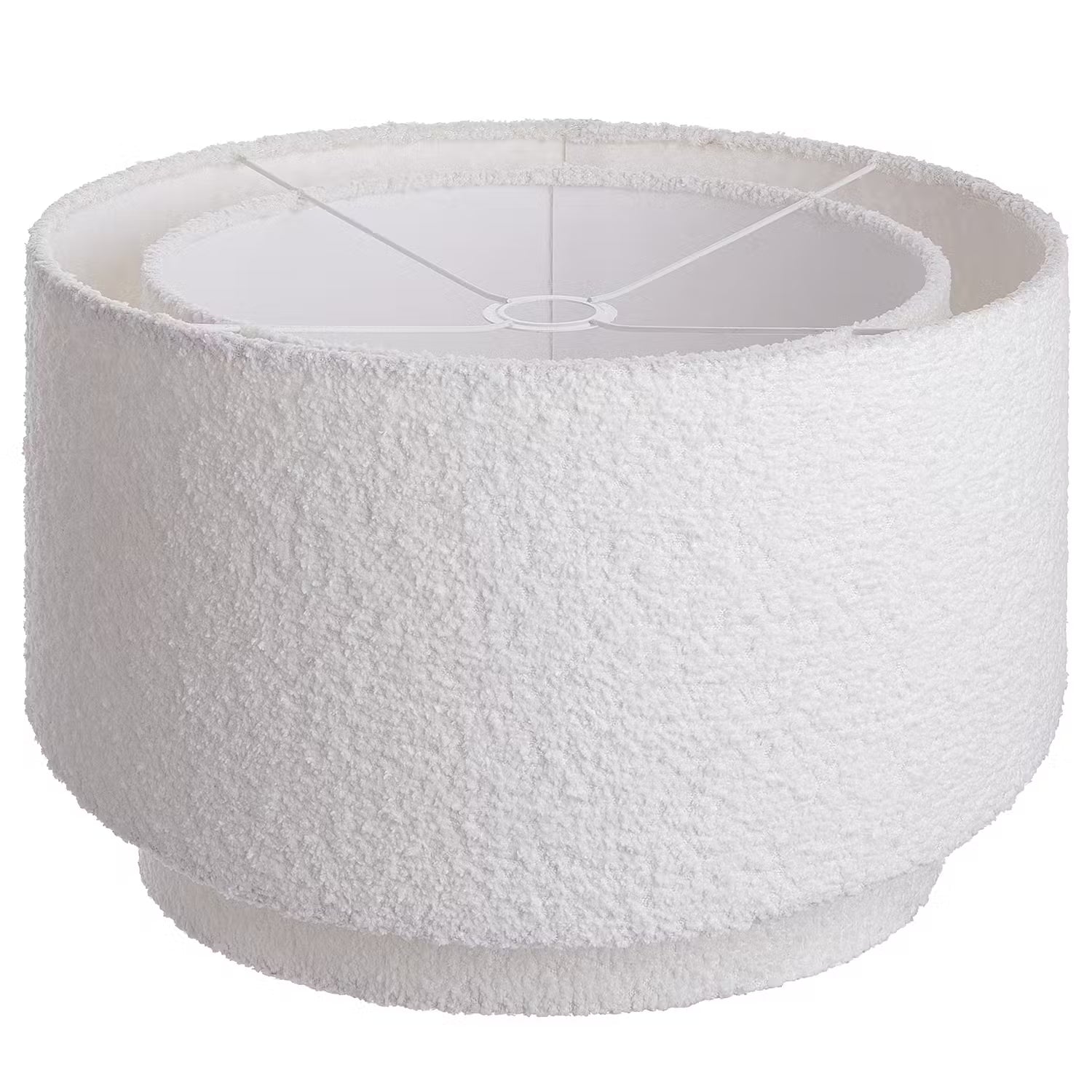 FONISSI Hängeleuchte - Metall / Textil / Boucléstoff - 1-flammig
