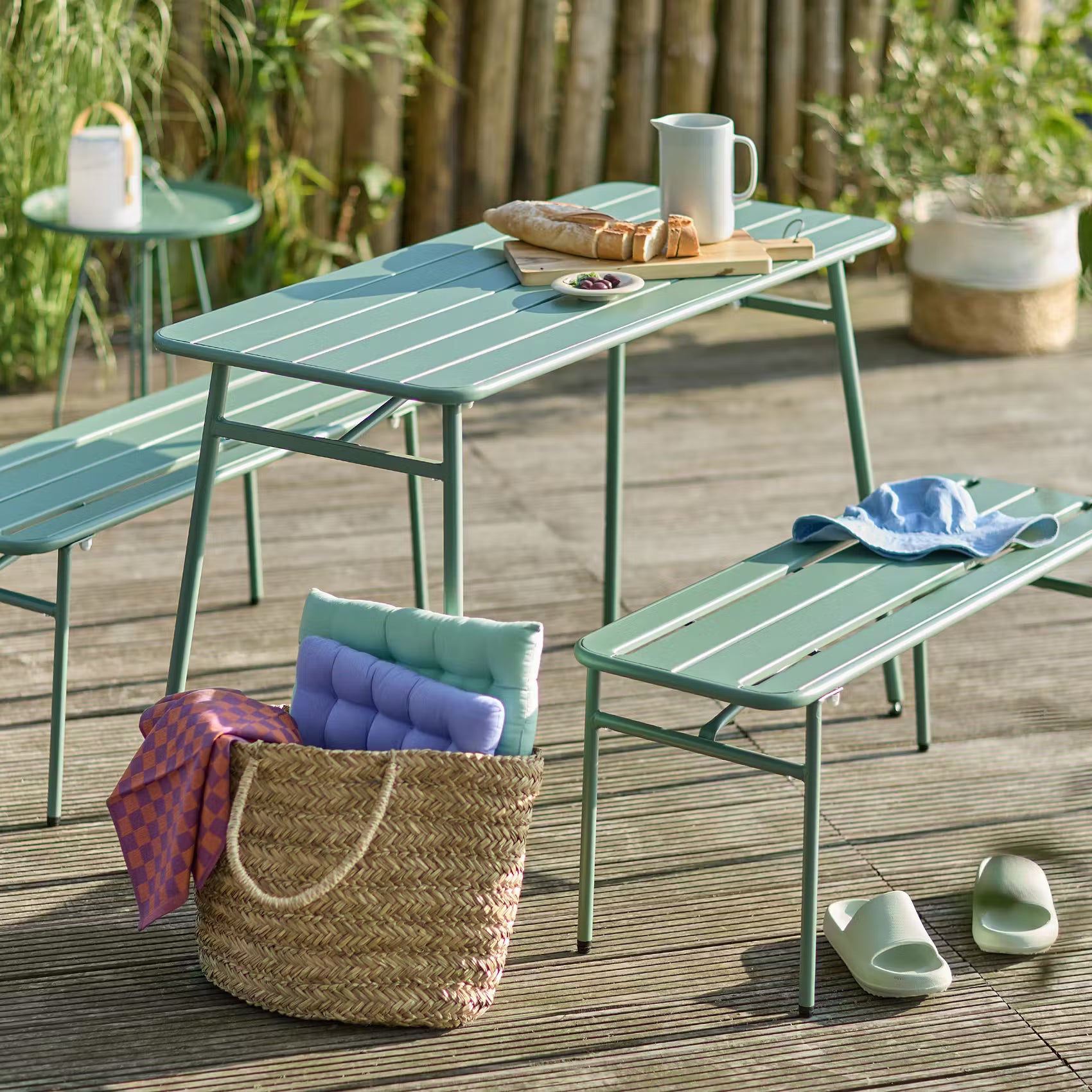 LINESIDE Gartenmöbel-Set 3-tlg.