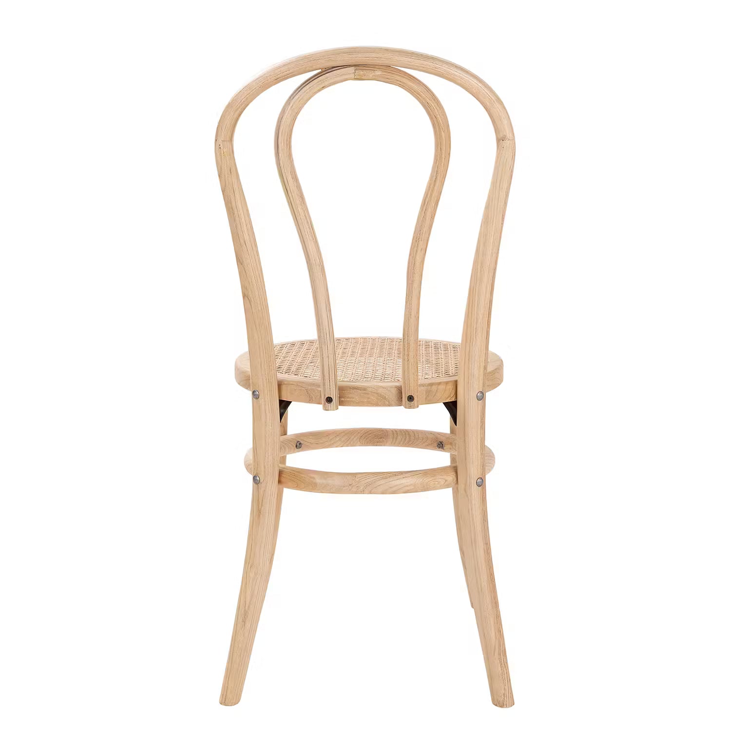 WIENER MELANGE Esszimmerstuhl 2er-Set - Ulmenholz / Rattan - Natur