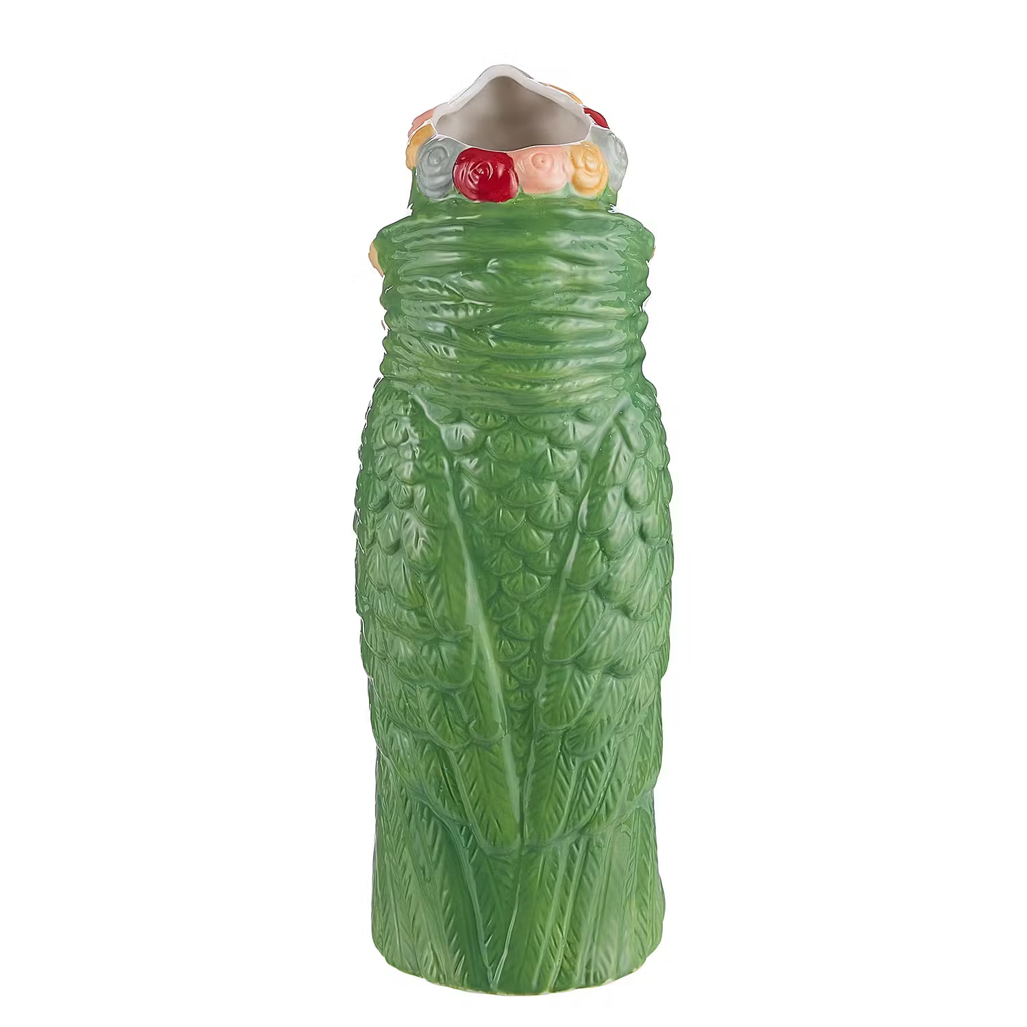 LORA Vase Papagei - Steingut - Grün