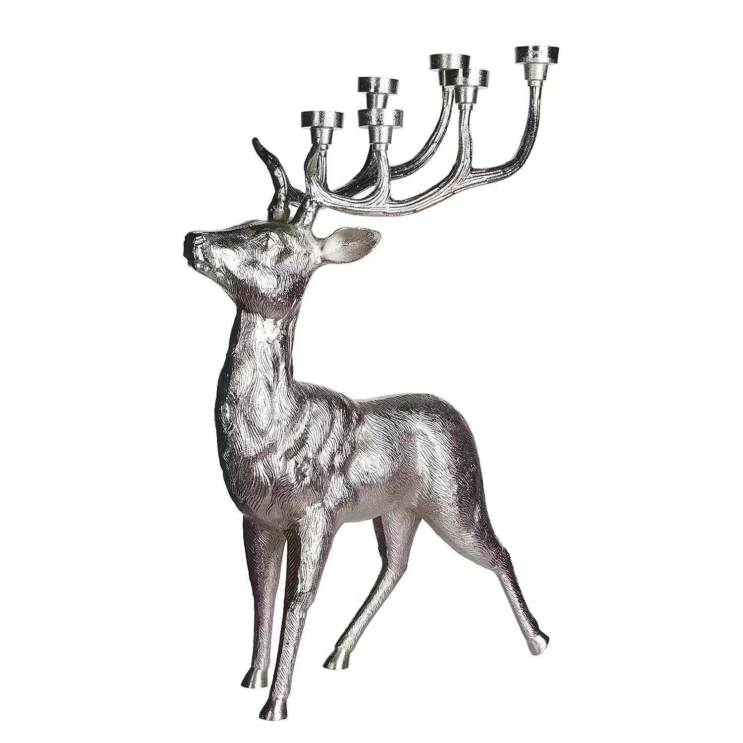 FOREST KING Kerzenhalter - Aluminium - Silber