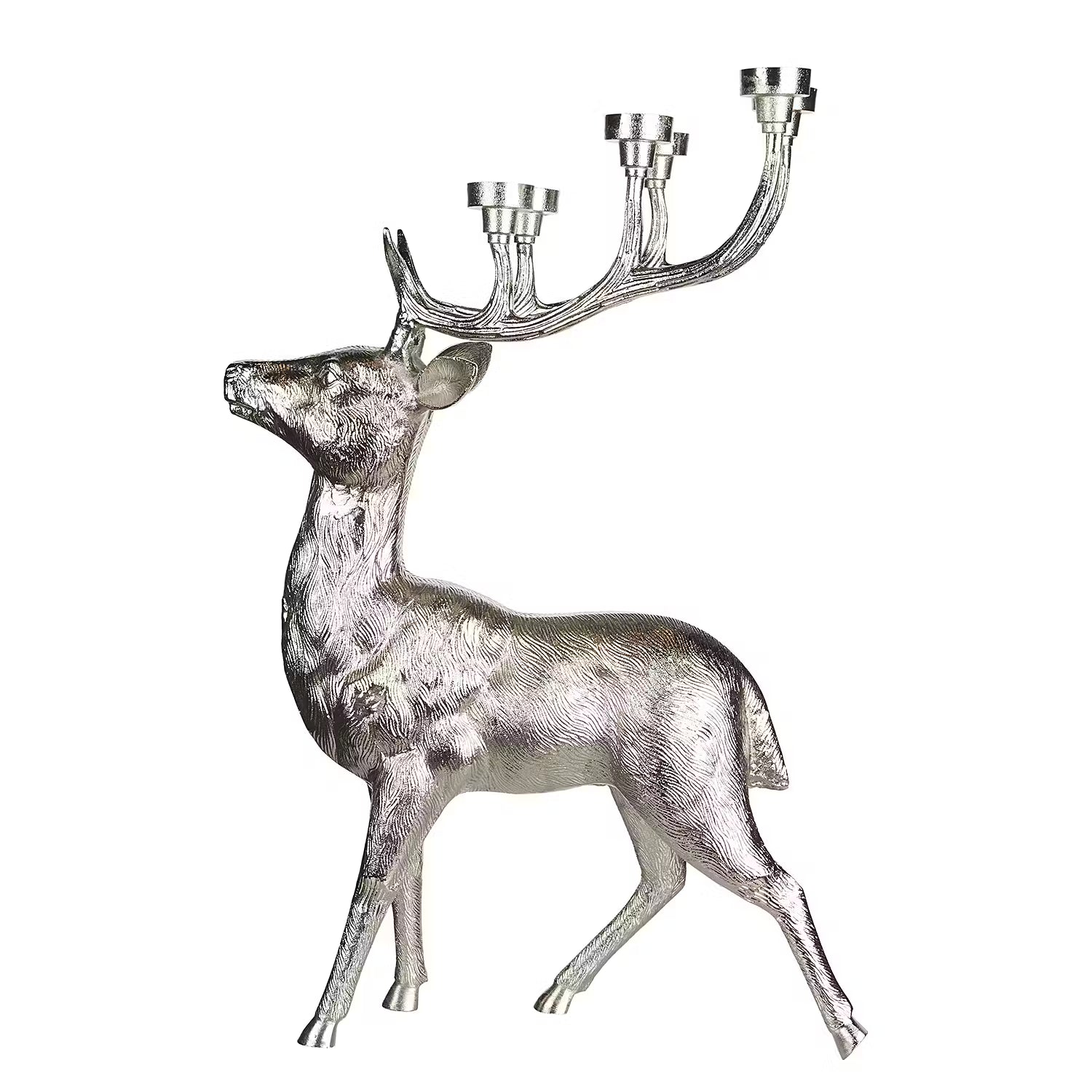 FOREST KING Kerzenhalter - Aluminium - Silber