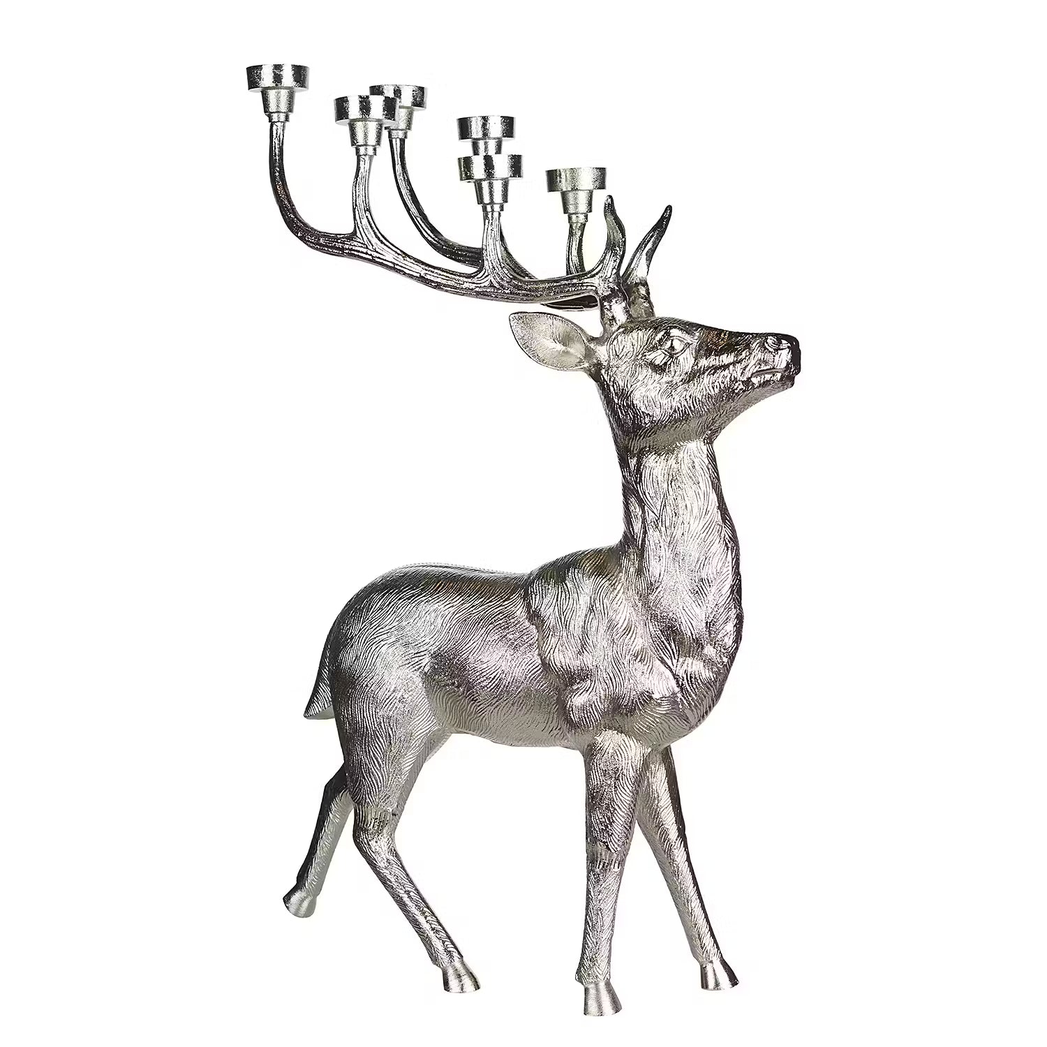 FOREST KING Kerzenhalter - Aluminium - Silber