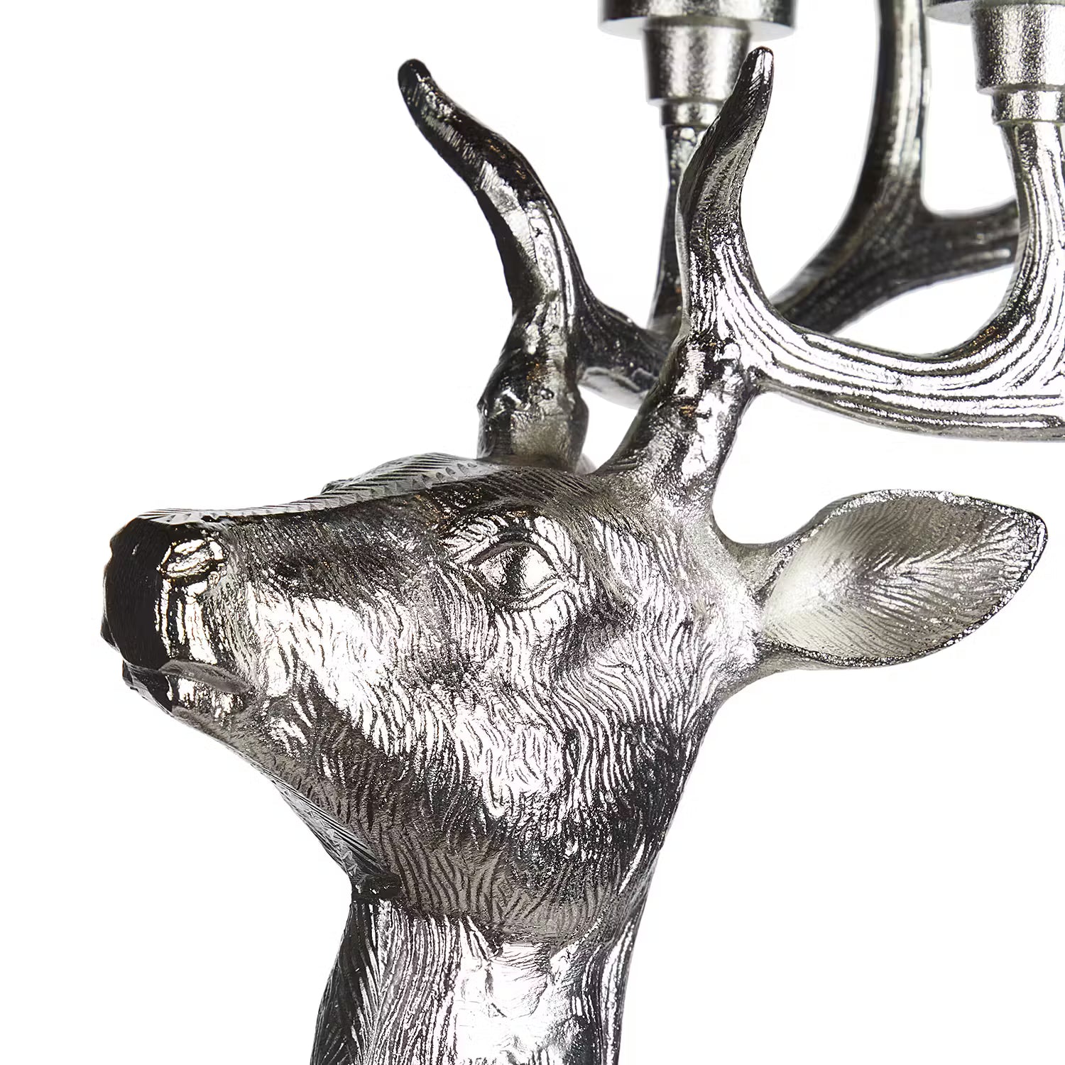 FOREST KING Kerzenhalter - Aluminium - Silber