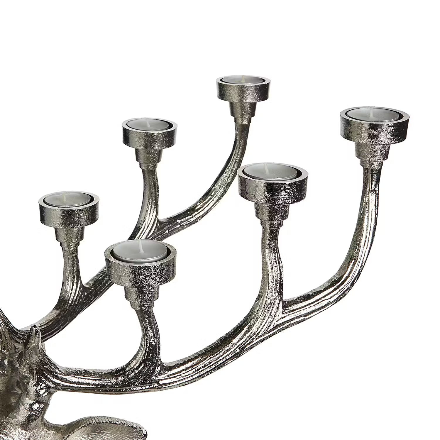 FOREST KING Kerzenhalter - Aluminium - Silber