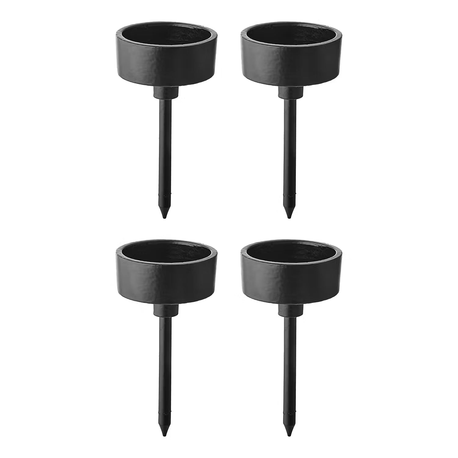 ADVENT Picker für Teelicht 4er-Set - Aluminium - Schwarz