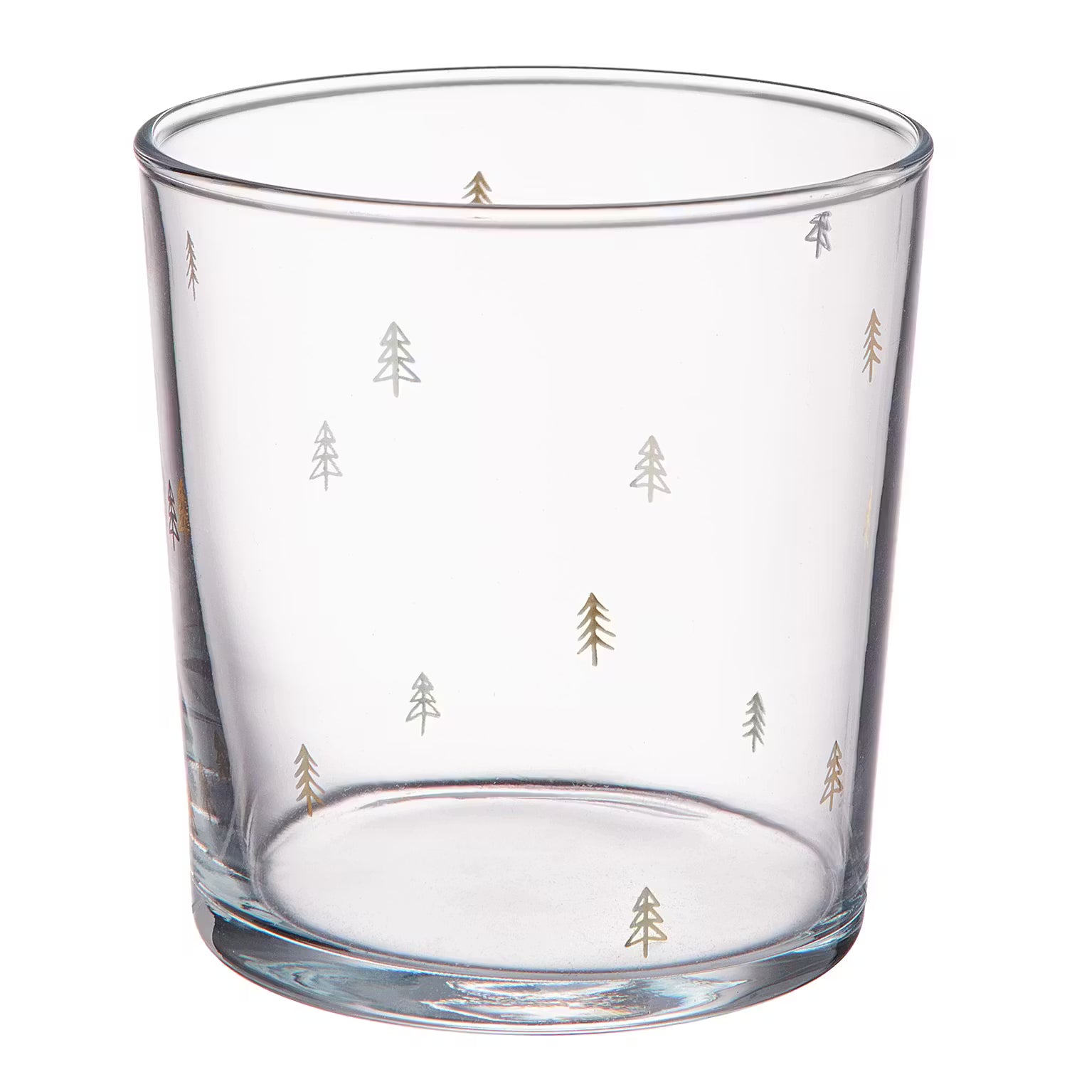 TREES Trinkglas 6er-Set - Glas - Gold
