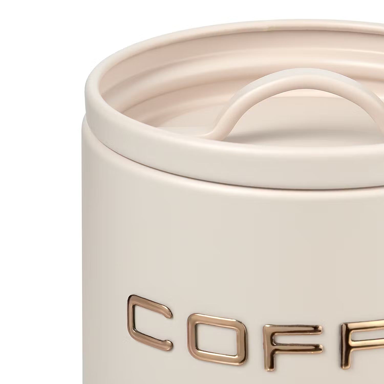 COOL KITCHEN Dose Coffee - Stahl - Beige