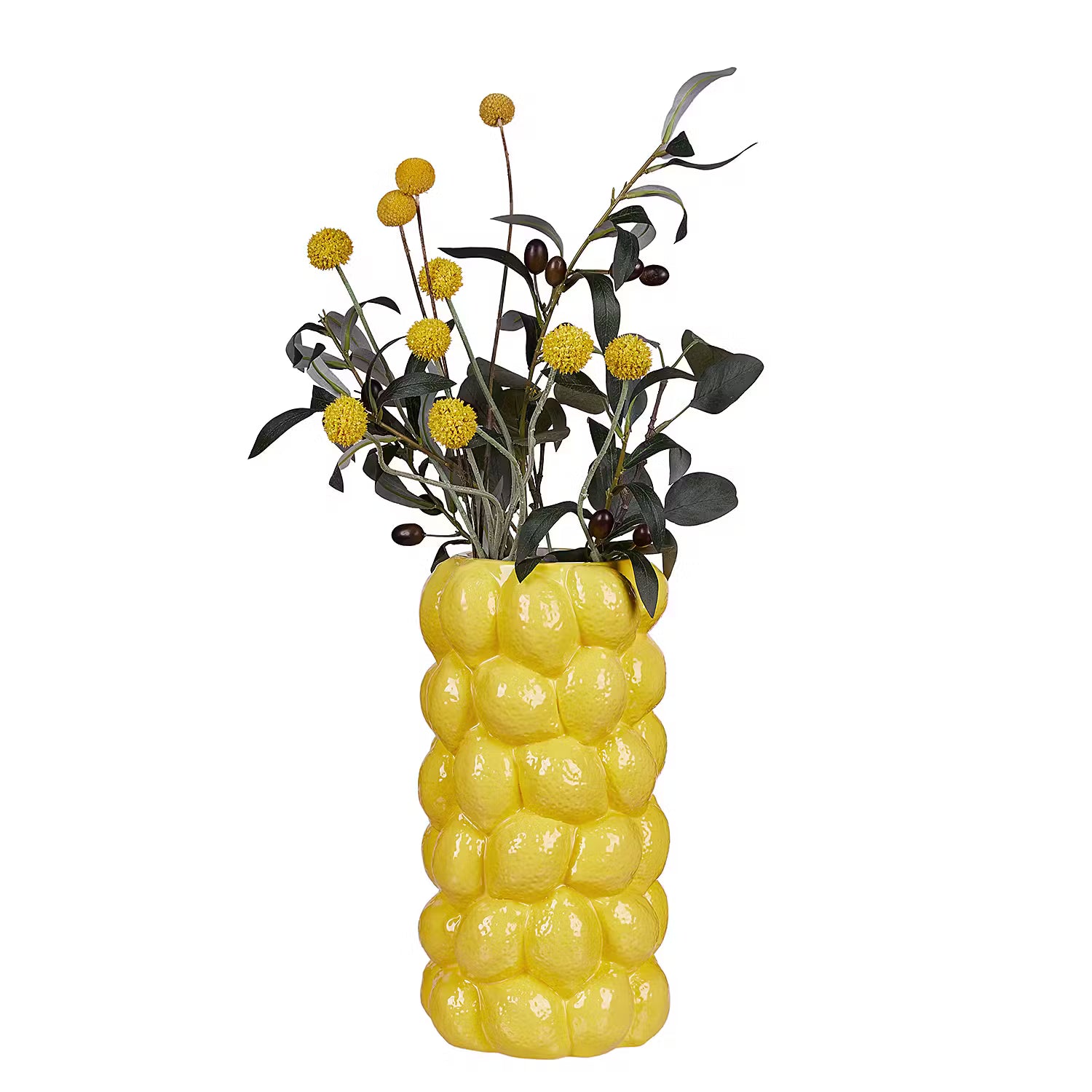 LEMON Vase - Dolomit - Gelb