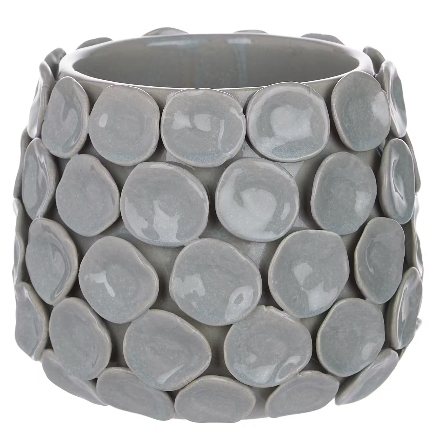 SKY Blumentopf - Steingut - Grau